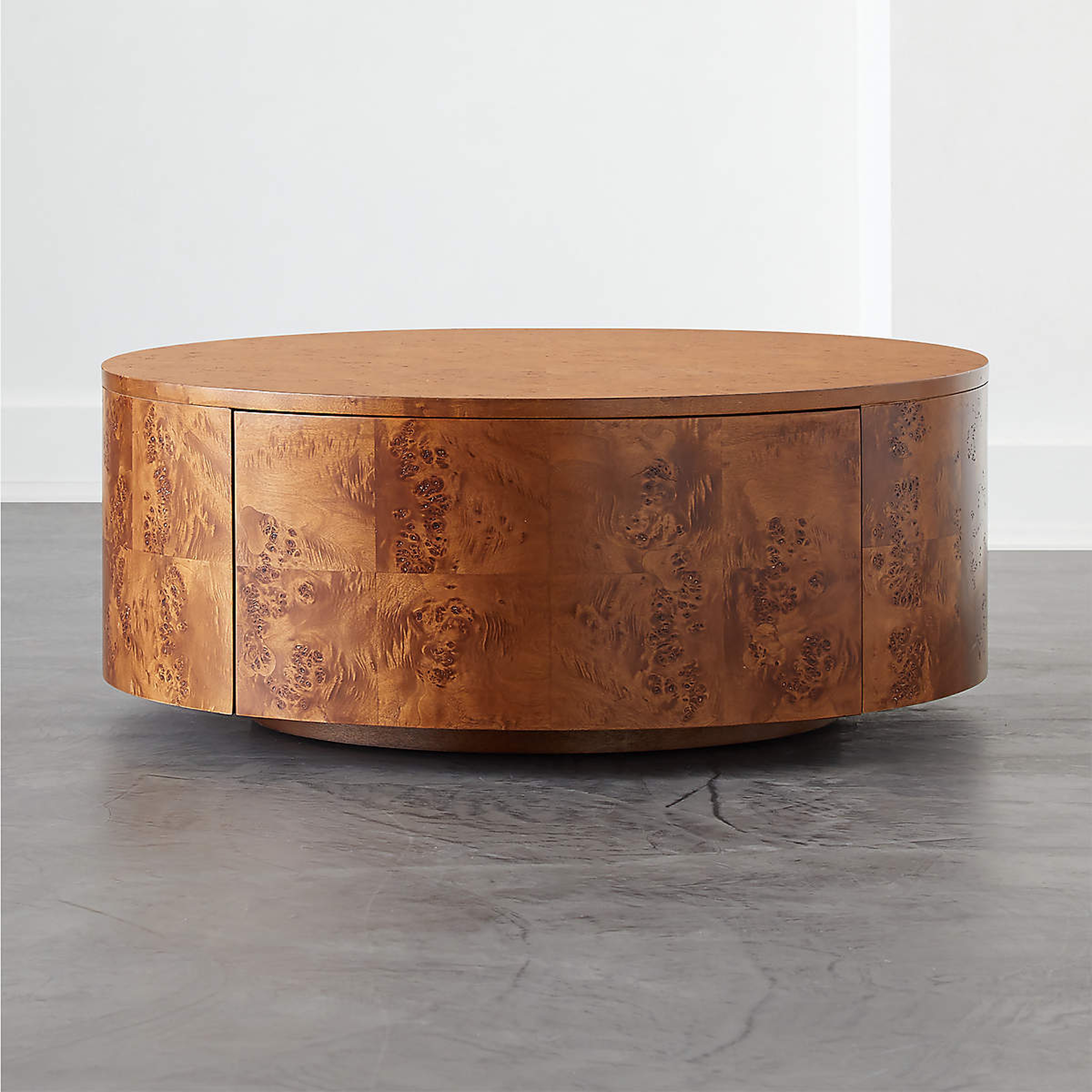 BURL ROTATING COFFEE TABLE - CB2