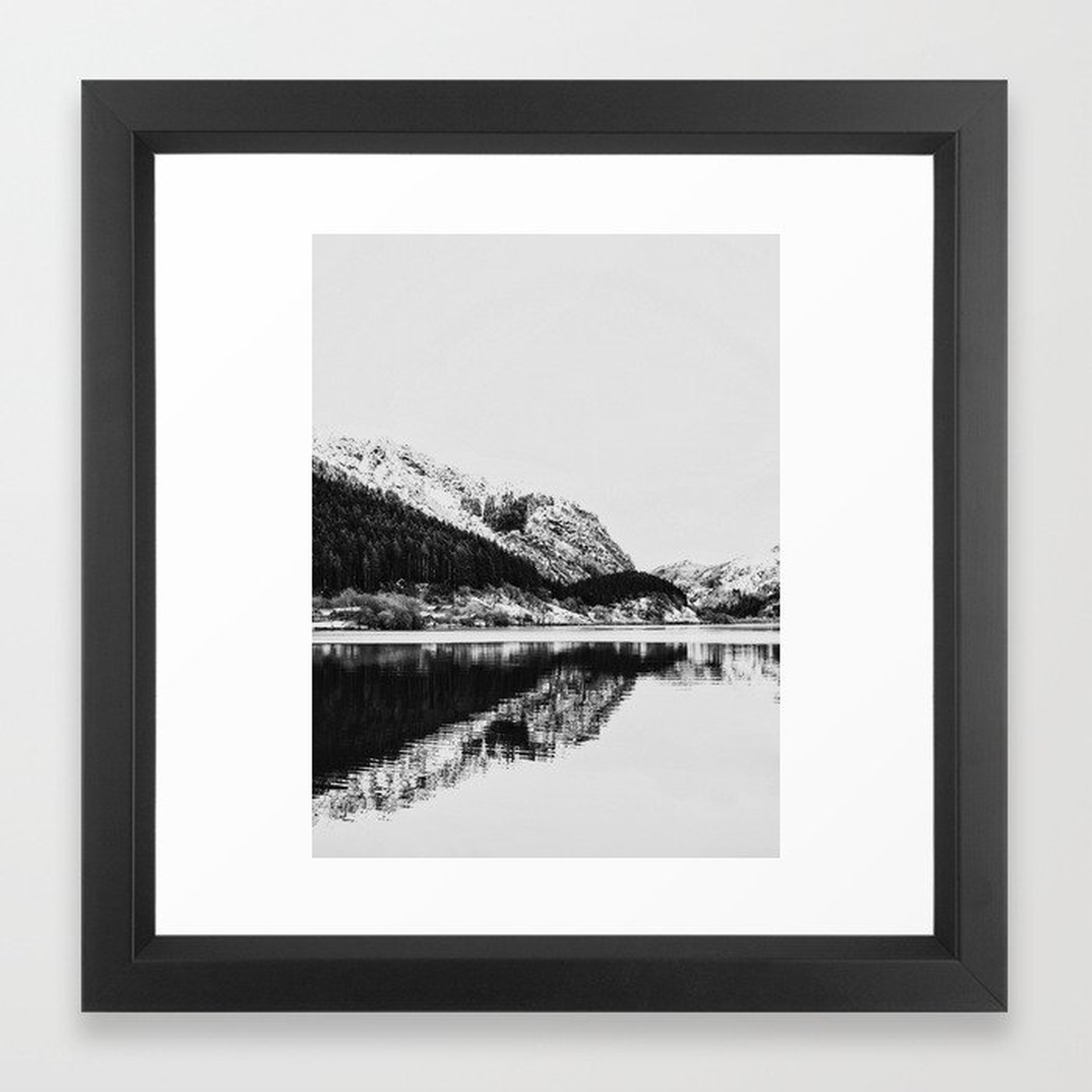 Lake and Mountains Framed Art Print - Society6