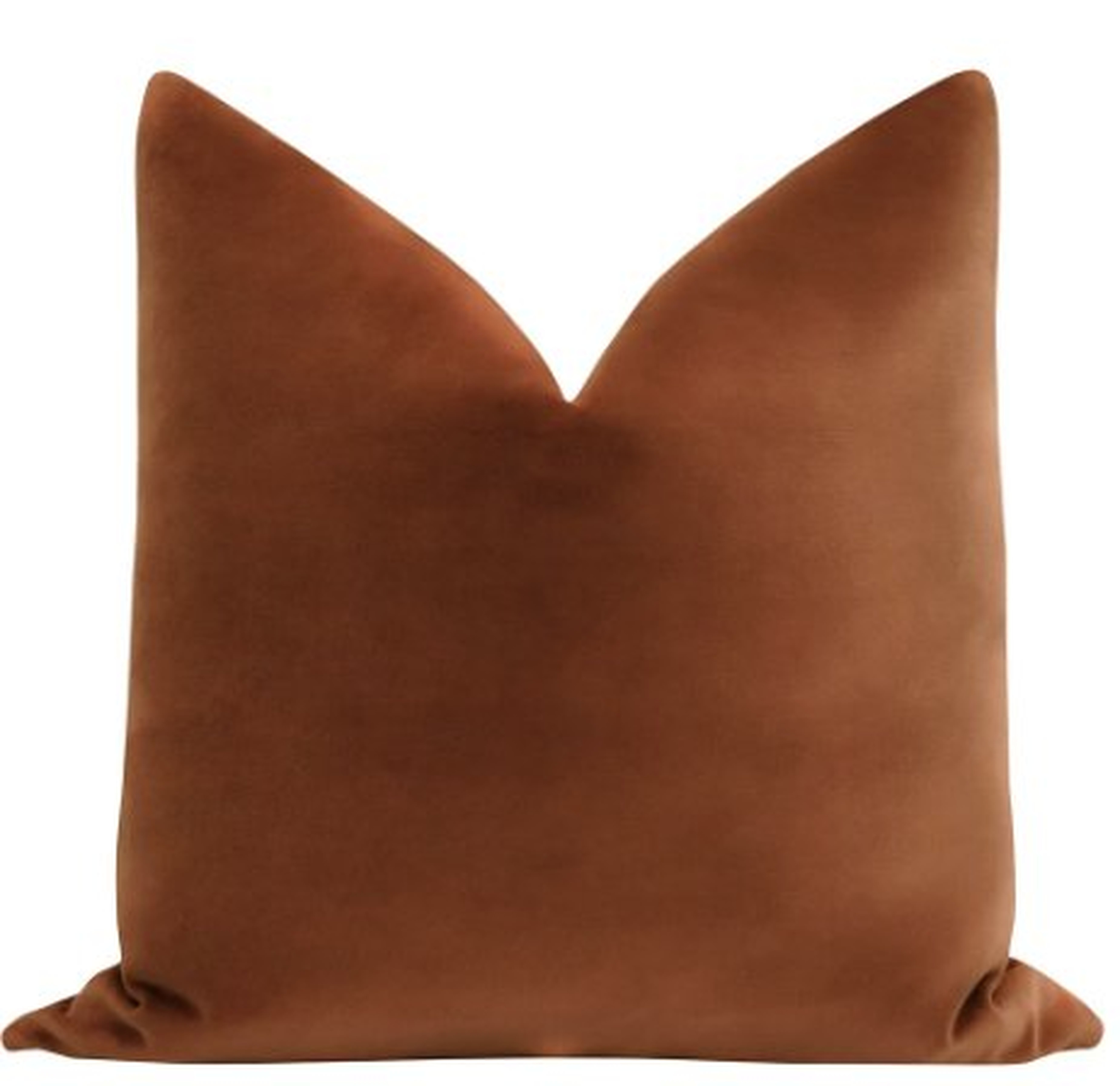 Sonoma Velvet // Rust 18" Pillow Cover - Little Design Company