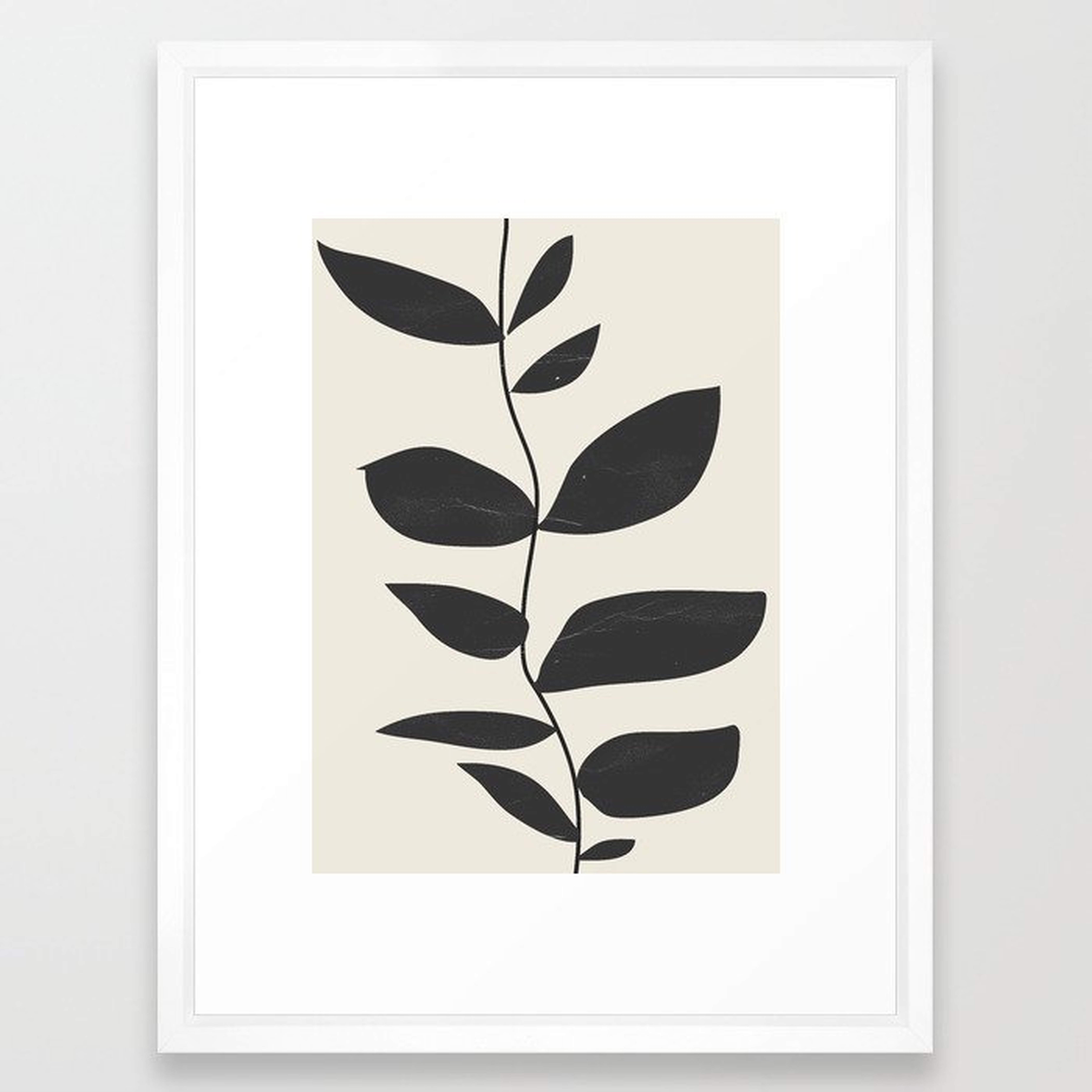 minimal plant Framed Art Print - Society6
