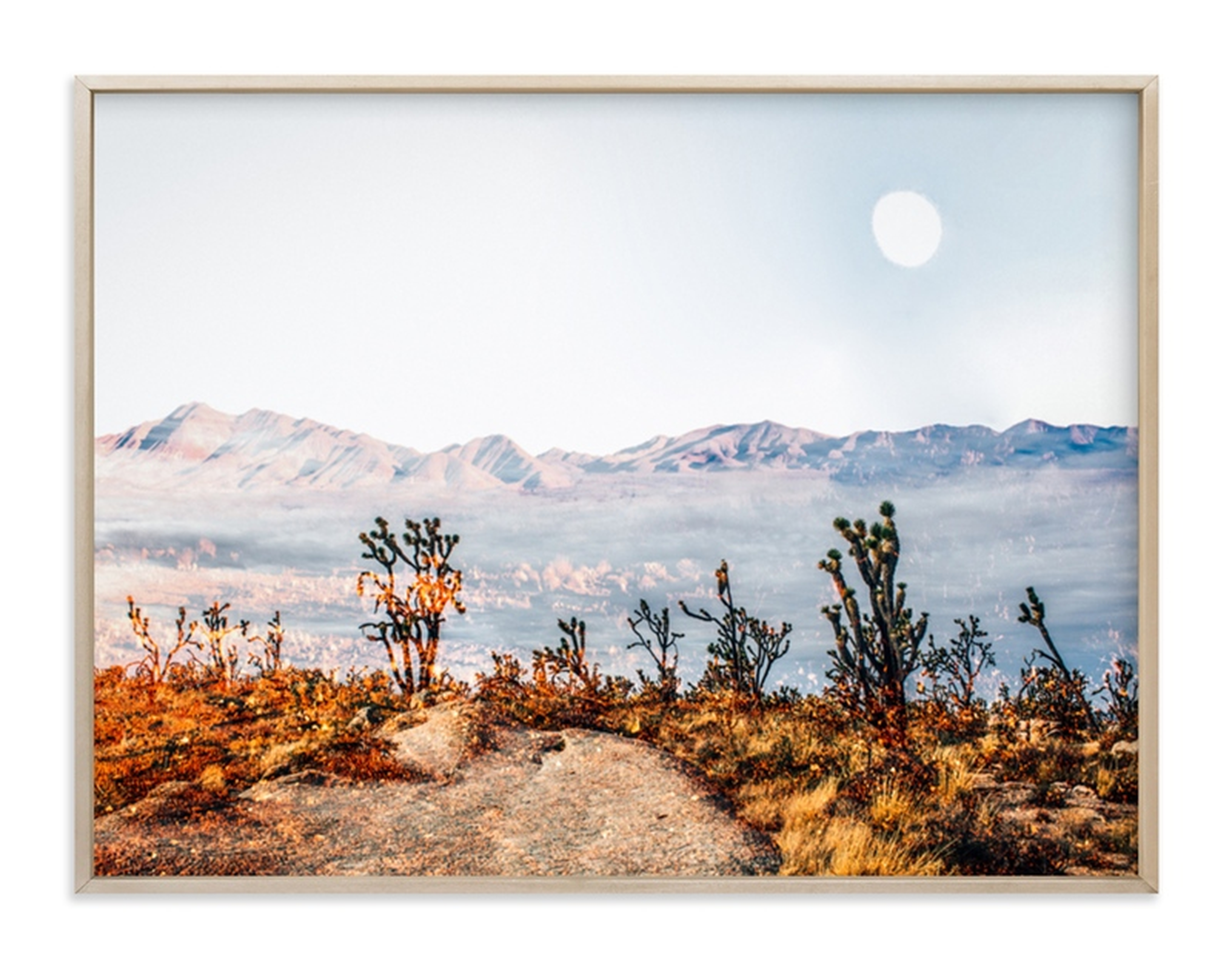 Desert Super Moon - 30" x 40" - matte brass - Minted