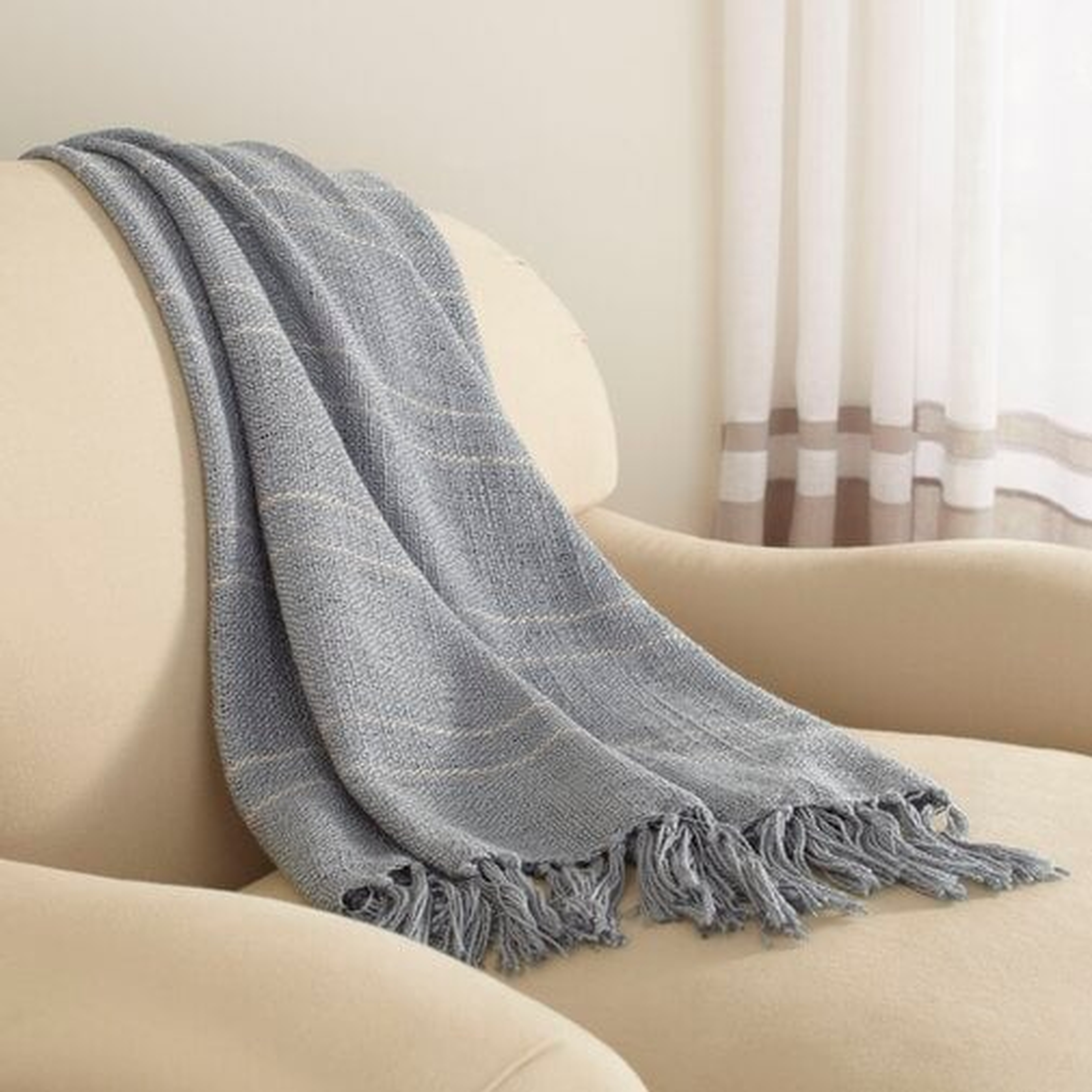 Josué Throw - Blue - Birch Lane