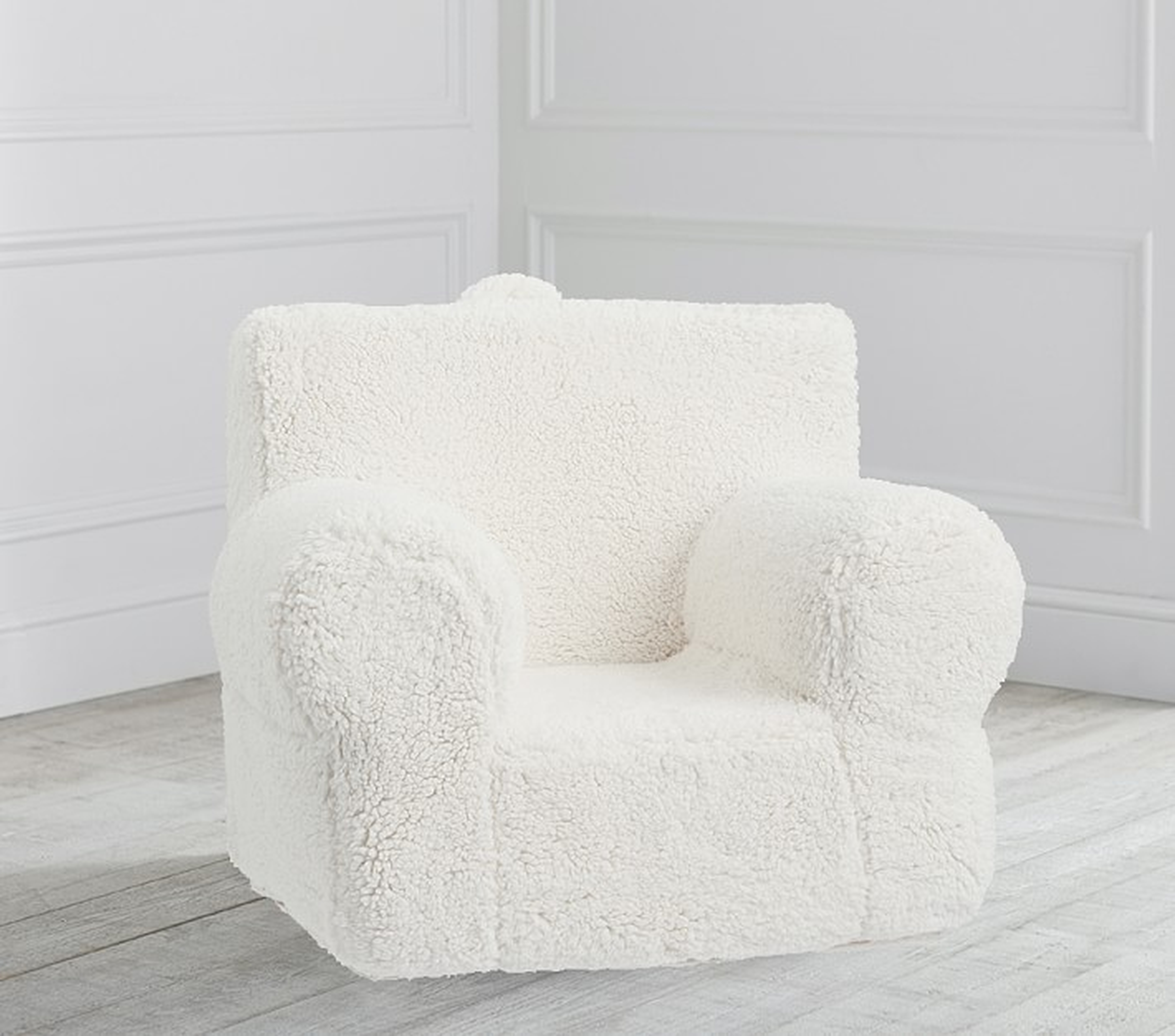 Cream Sherpa Anywhere Chair(R) - Pottery Barn Kids