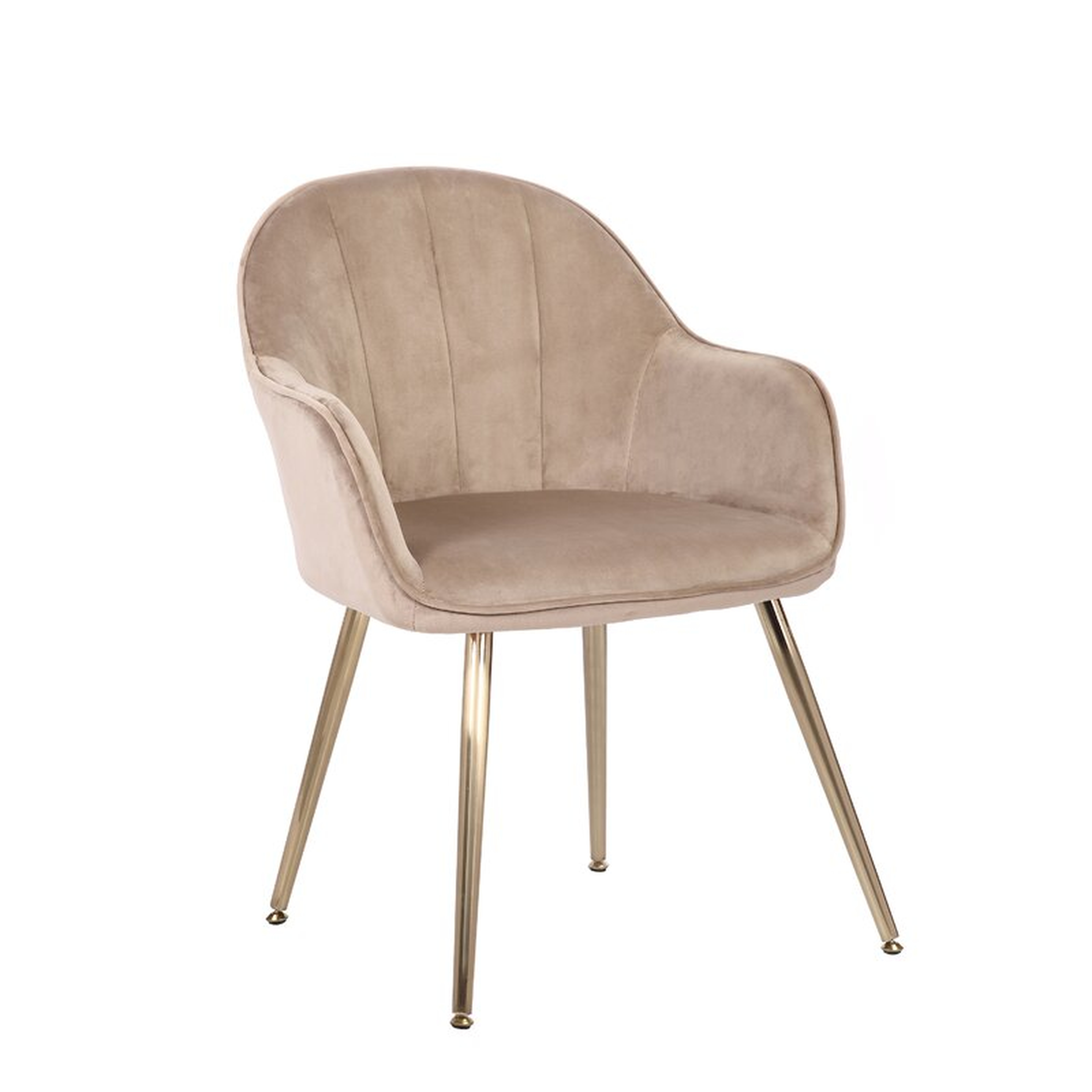 Julian Velvet Upholstered Arm Chair - Wayfair