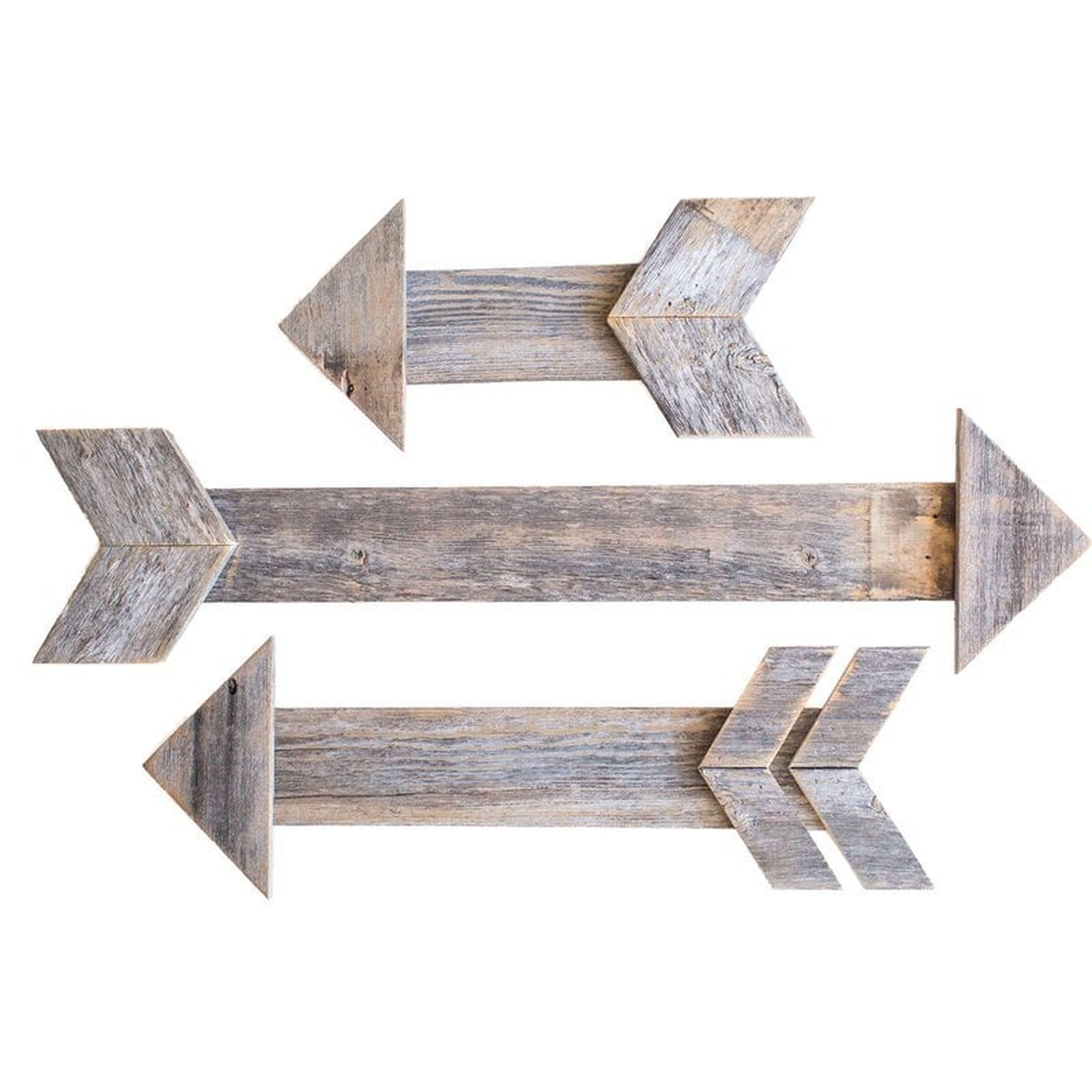 3 Piece Decorative Wood Arrow Wall Décor Set - Wayfair