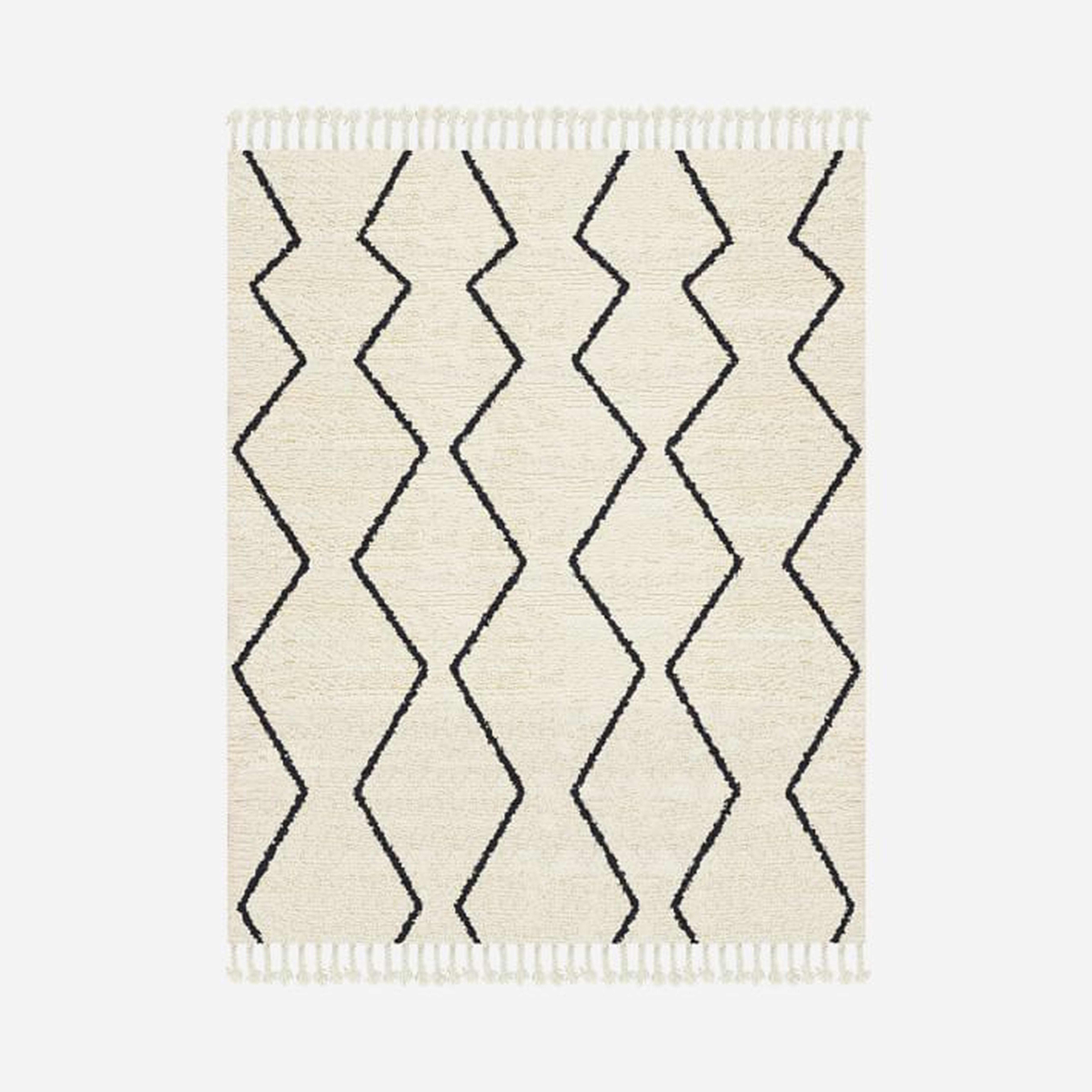 Souk Wool Rug - Graphite 8'x10' - West Elm