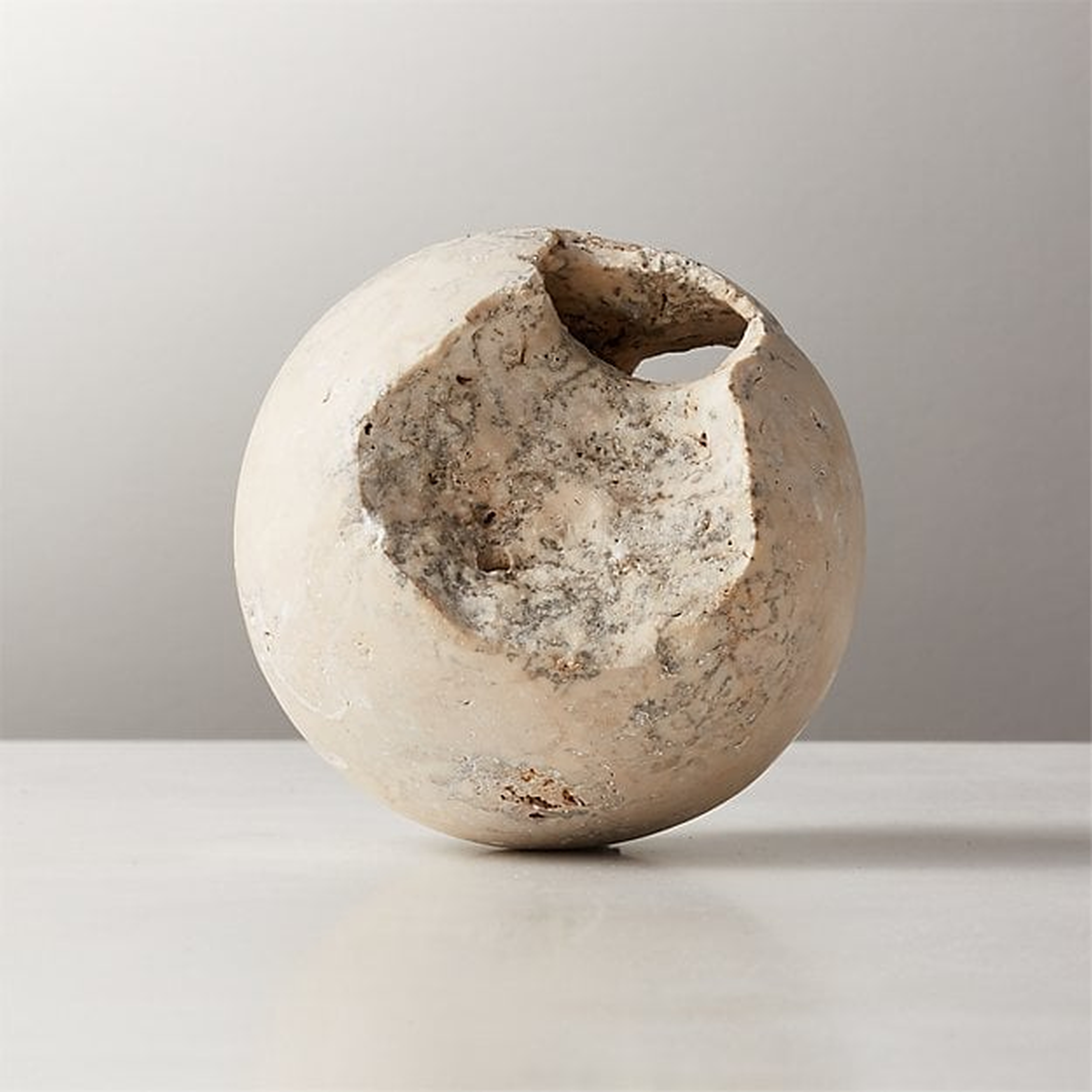 Limestone Sphere Bowl Filler - CB2