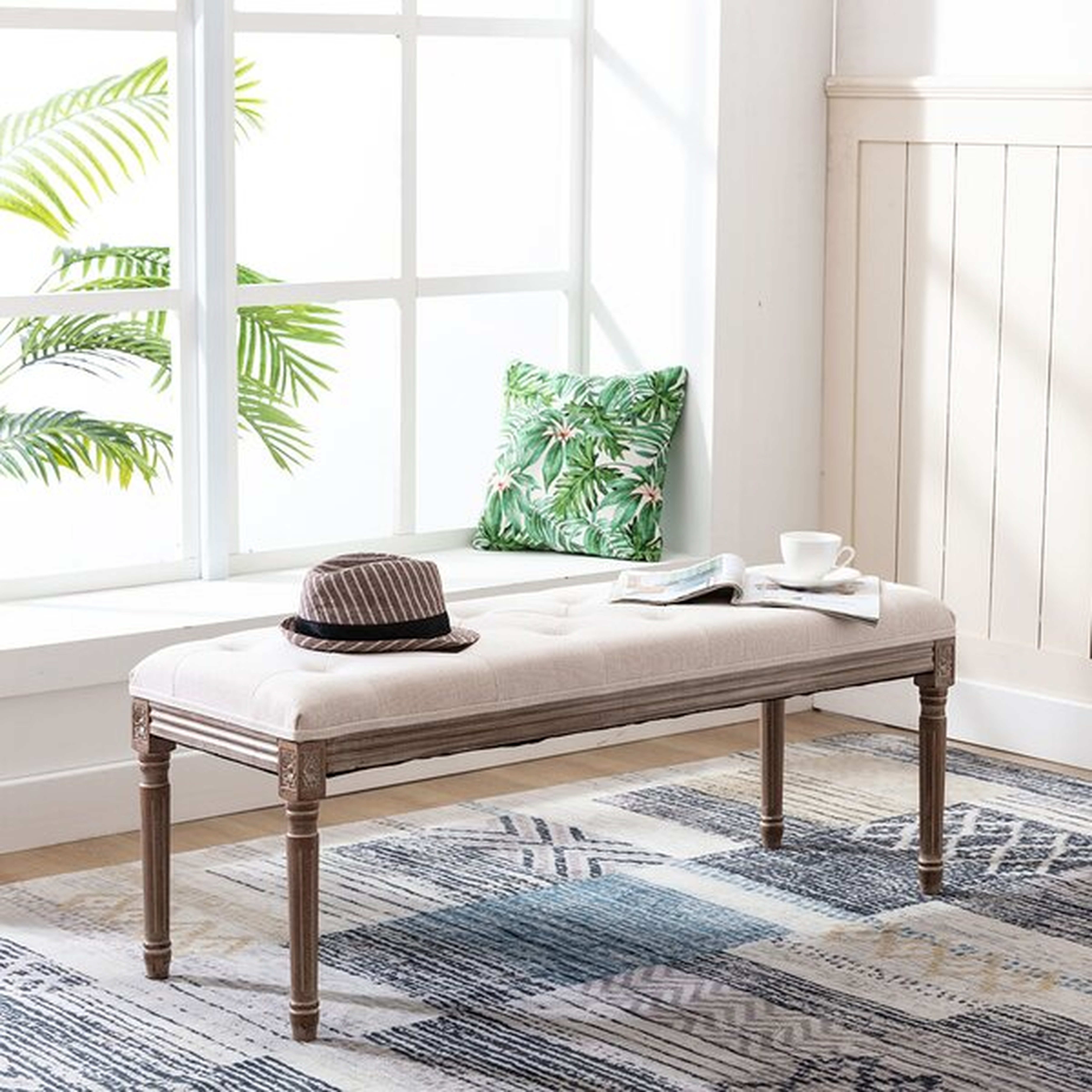 18.9" H x 47" W x 15.7" D Mariella Bench - Wayfair