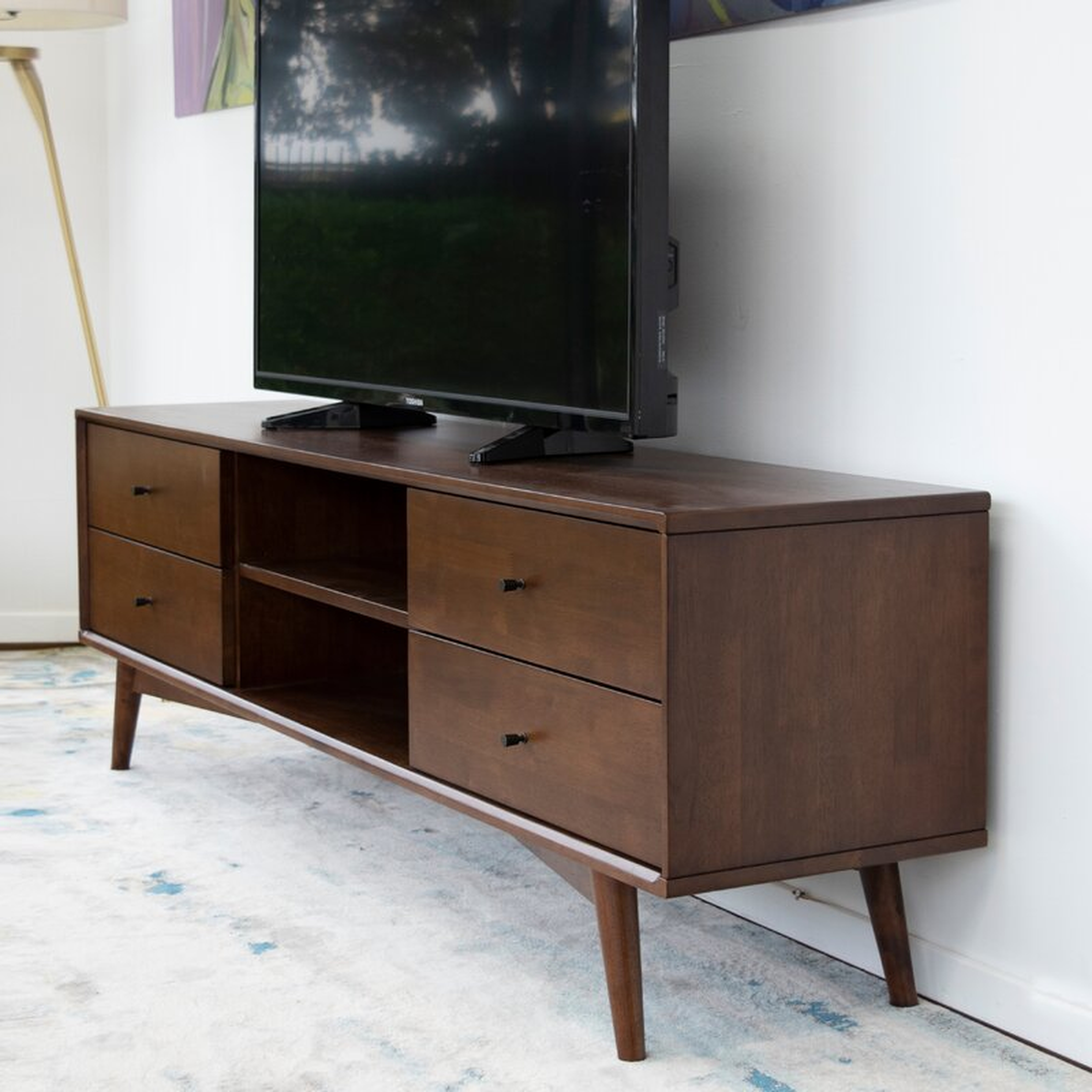 Erbe Solid Wood TV Stand for TVs up to 88" - Wayfair