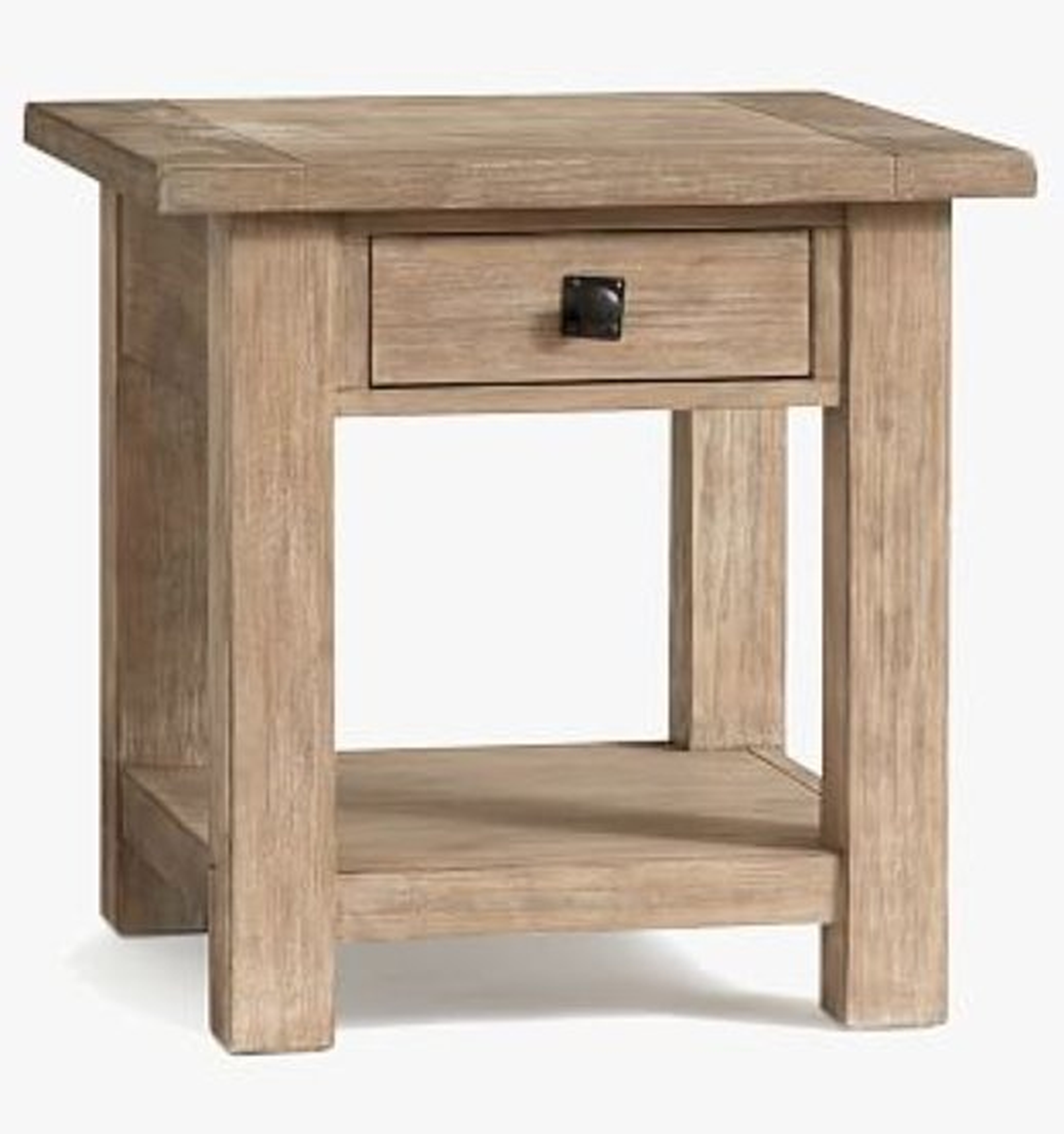 Benchwright 24" Square End Table, Seadrift - Pottery Barn