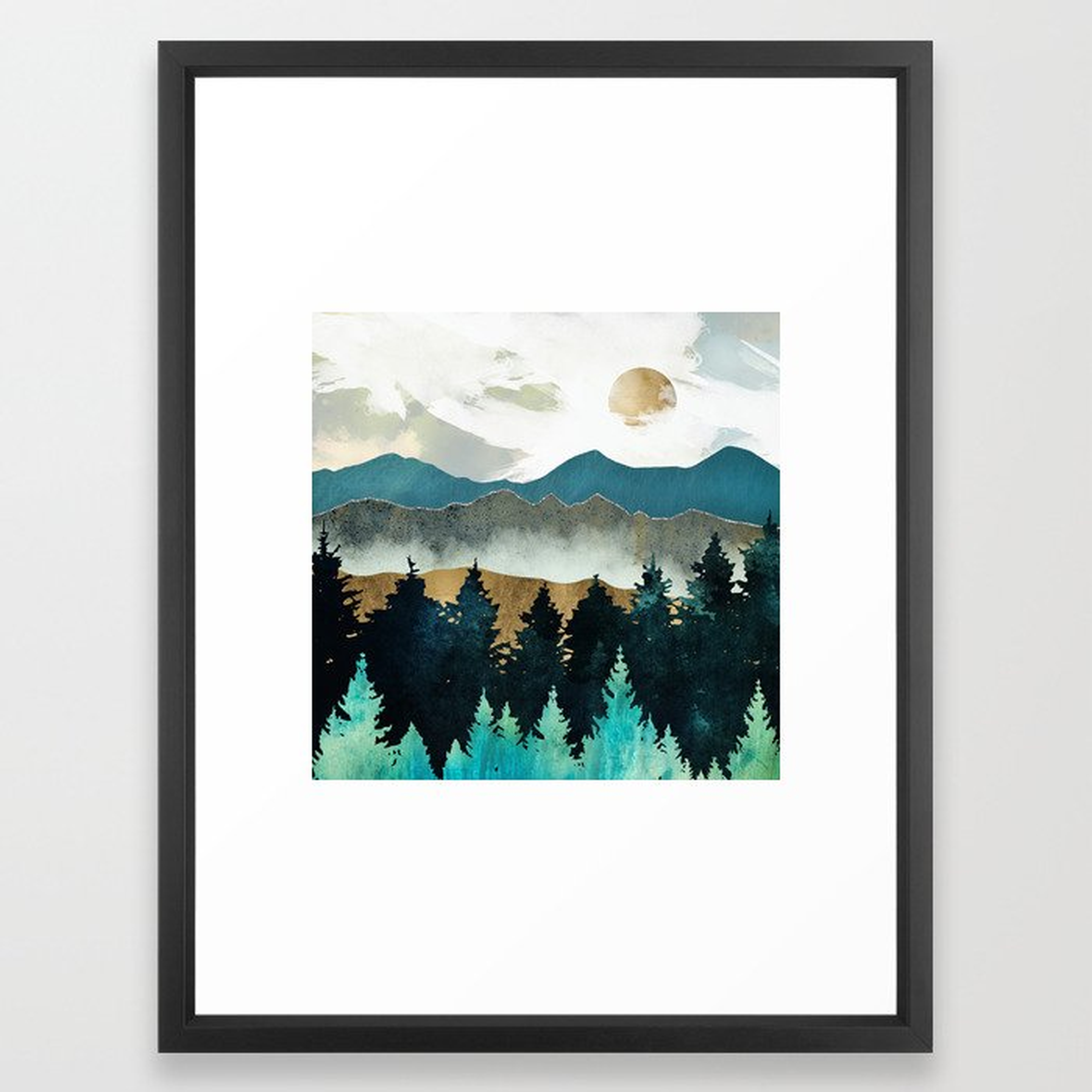 Forest Mist Framed Art Print - Society6