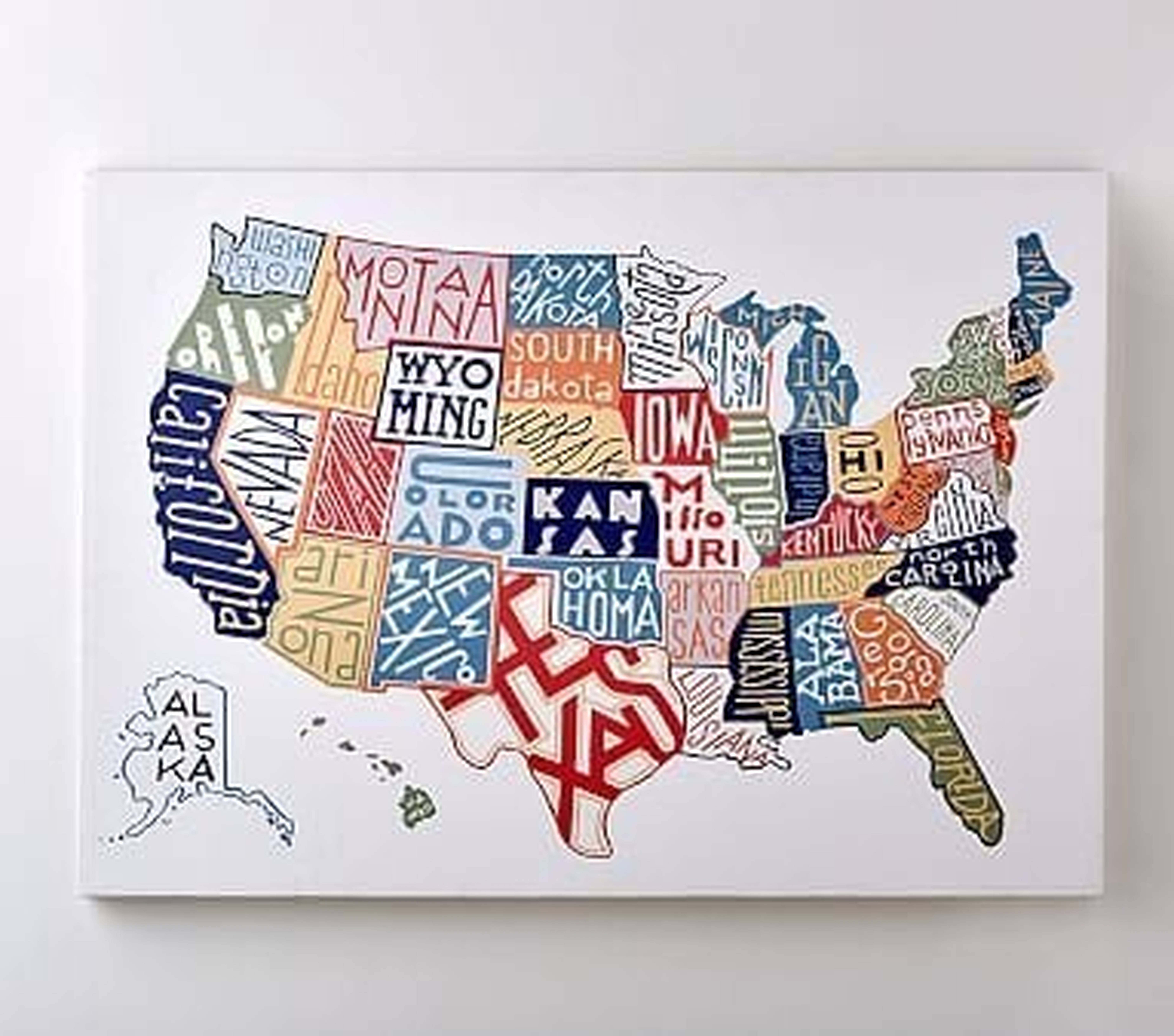USA Map Art - Pottery Barn Kids