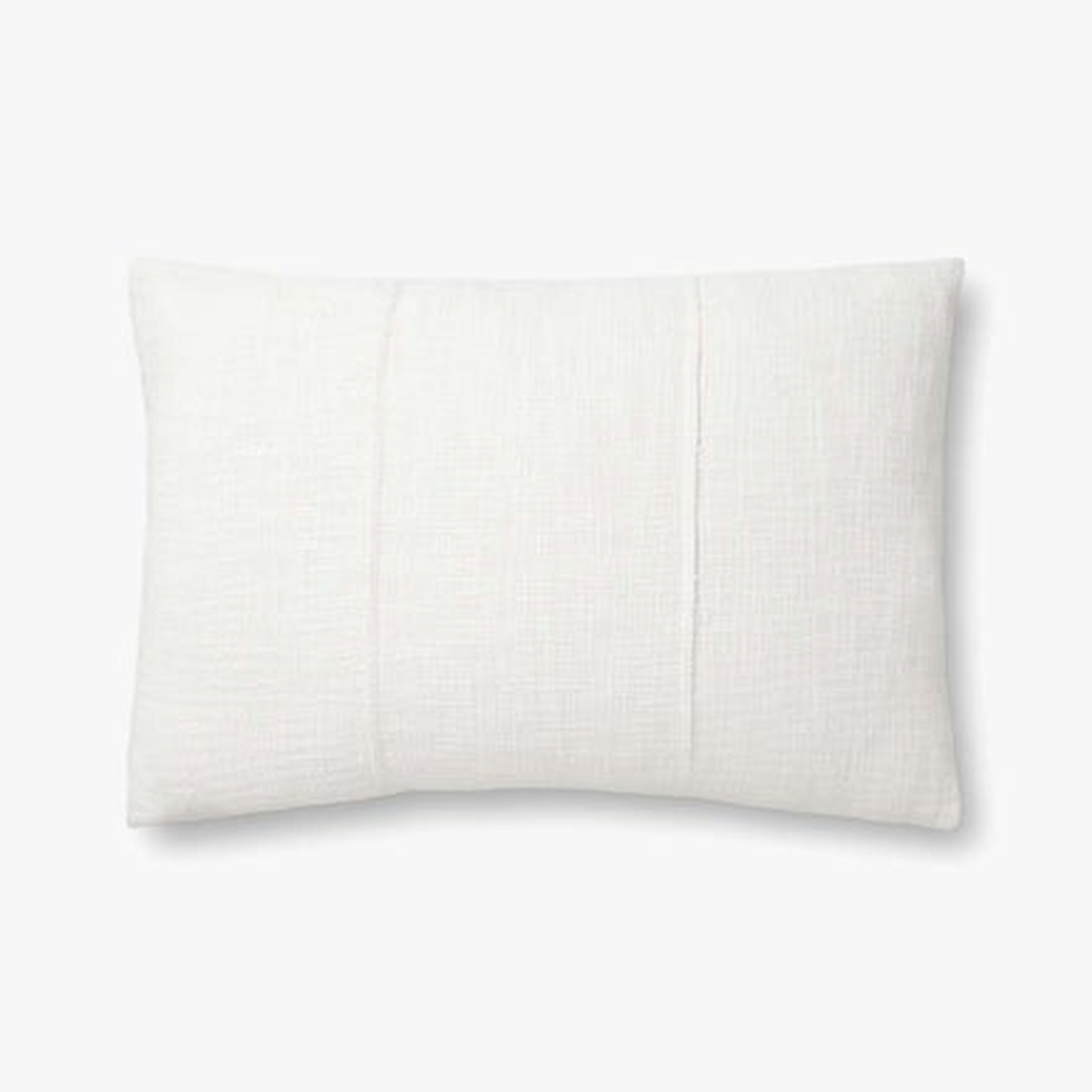PILLOWS PMH0013 WHITE 16" x 26" Cover w/Down - Magnolia Home by Joana Gaines Crafted by Loloi Rugs