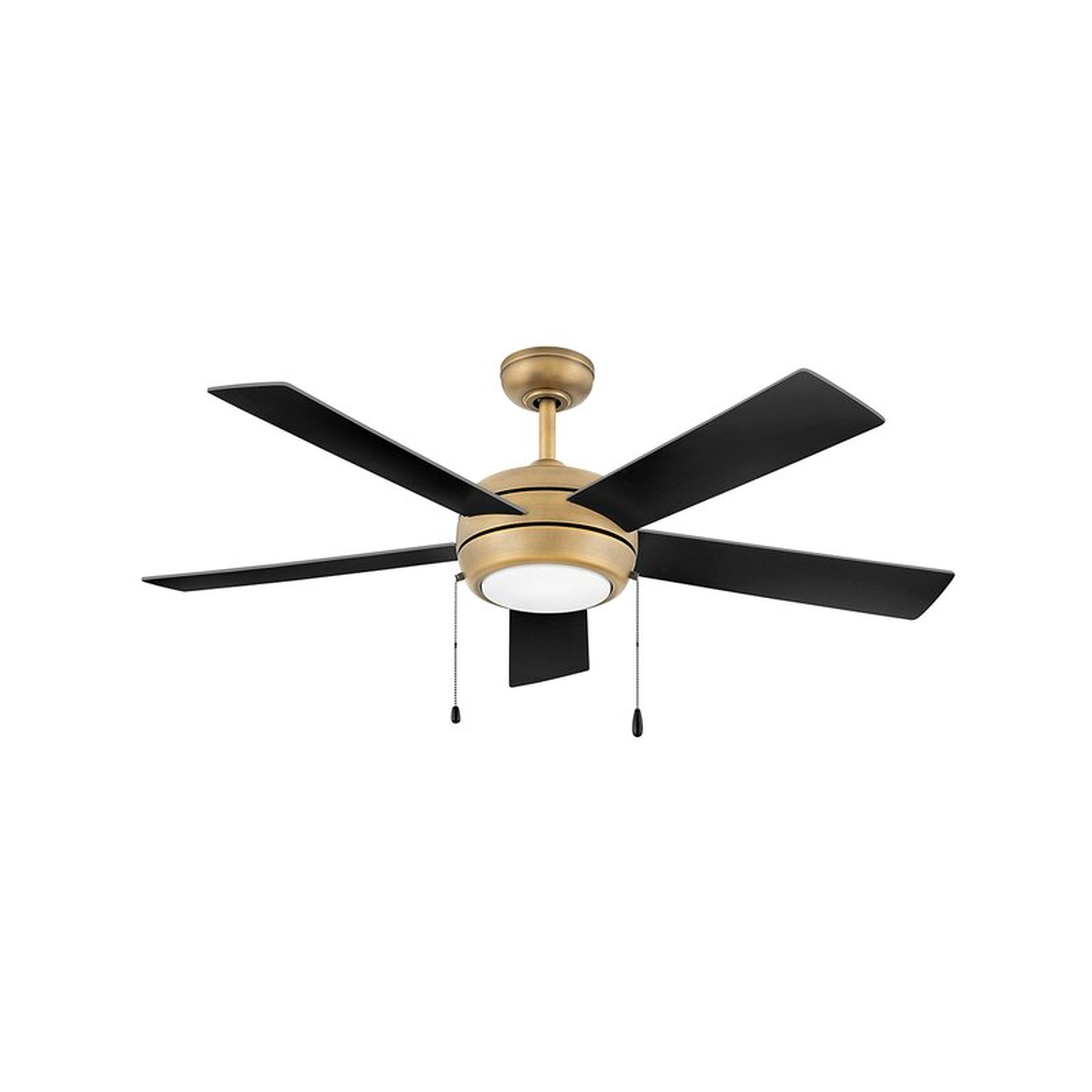 52'' Gibsonville 5 - Blade LED Standard Ceiling Fan with Pull Chain and Light Kit Included - Wayfair