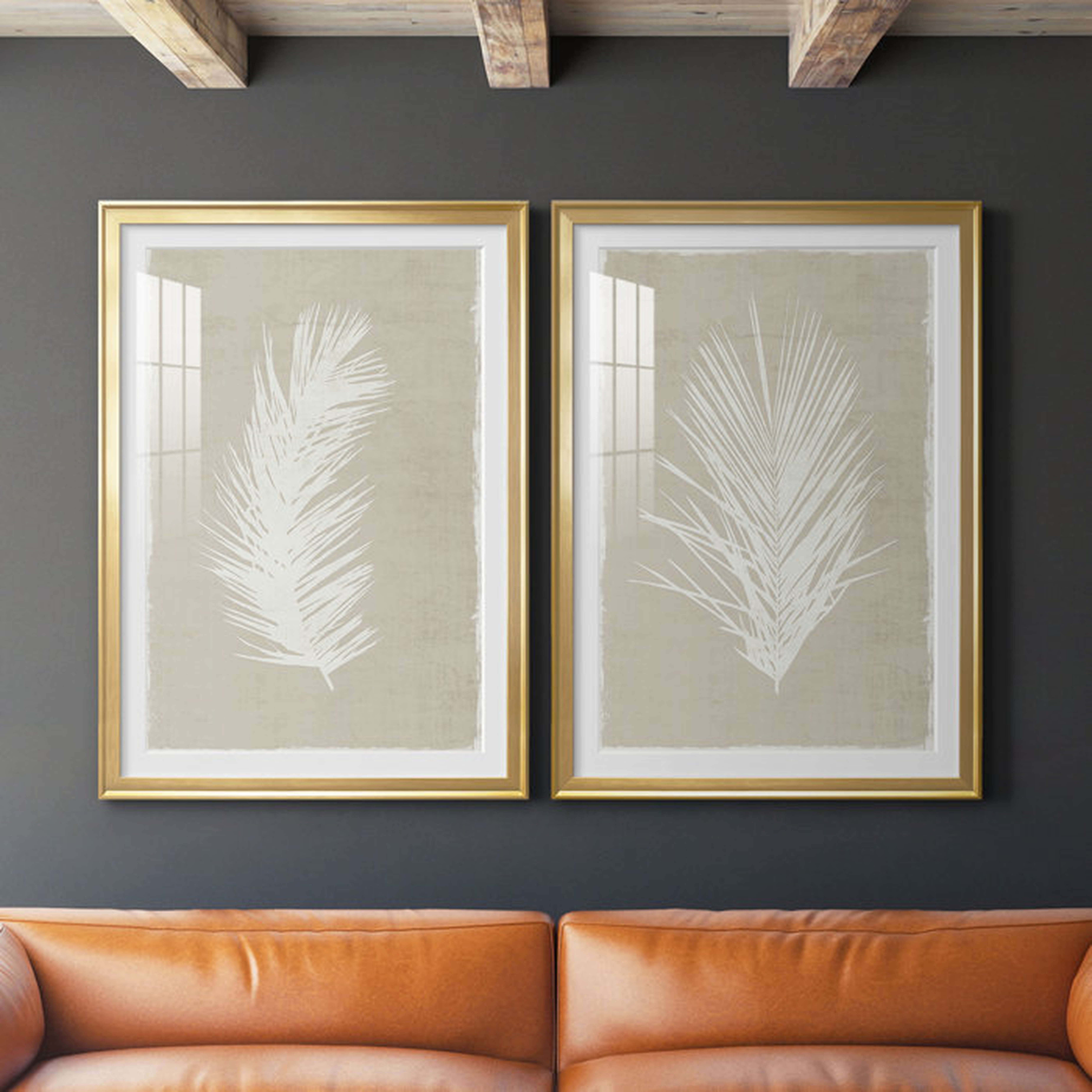 Palm Oasis I Premium - 2 Piece Picture Frame Painting Set on Canvas - Wayfair