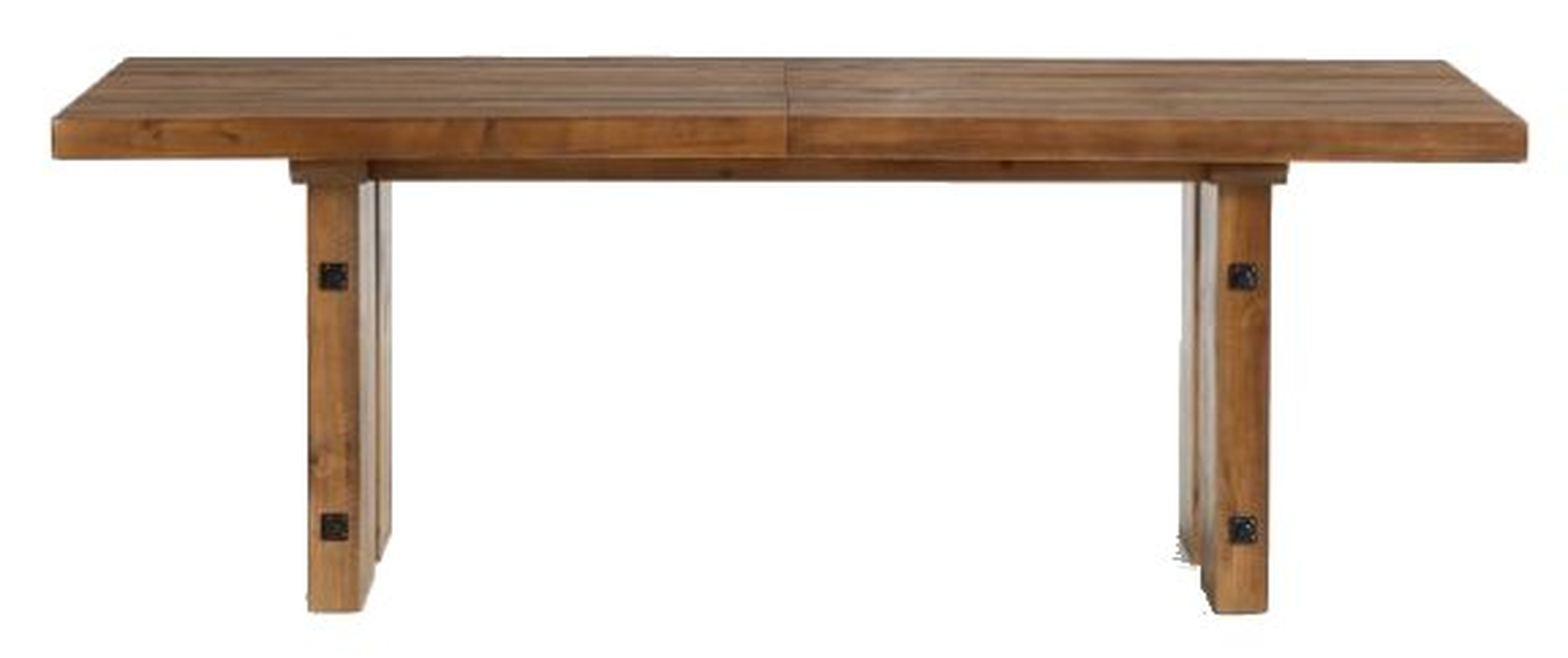 North Reclaimed Wood Extending Dining Table - Pottery Barn