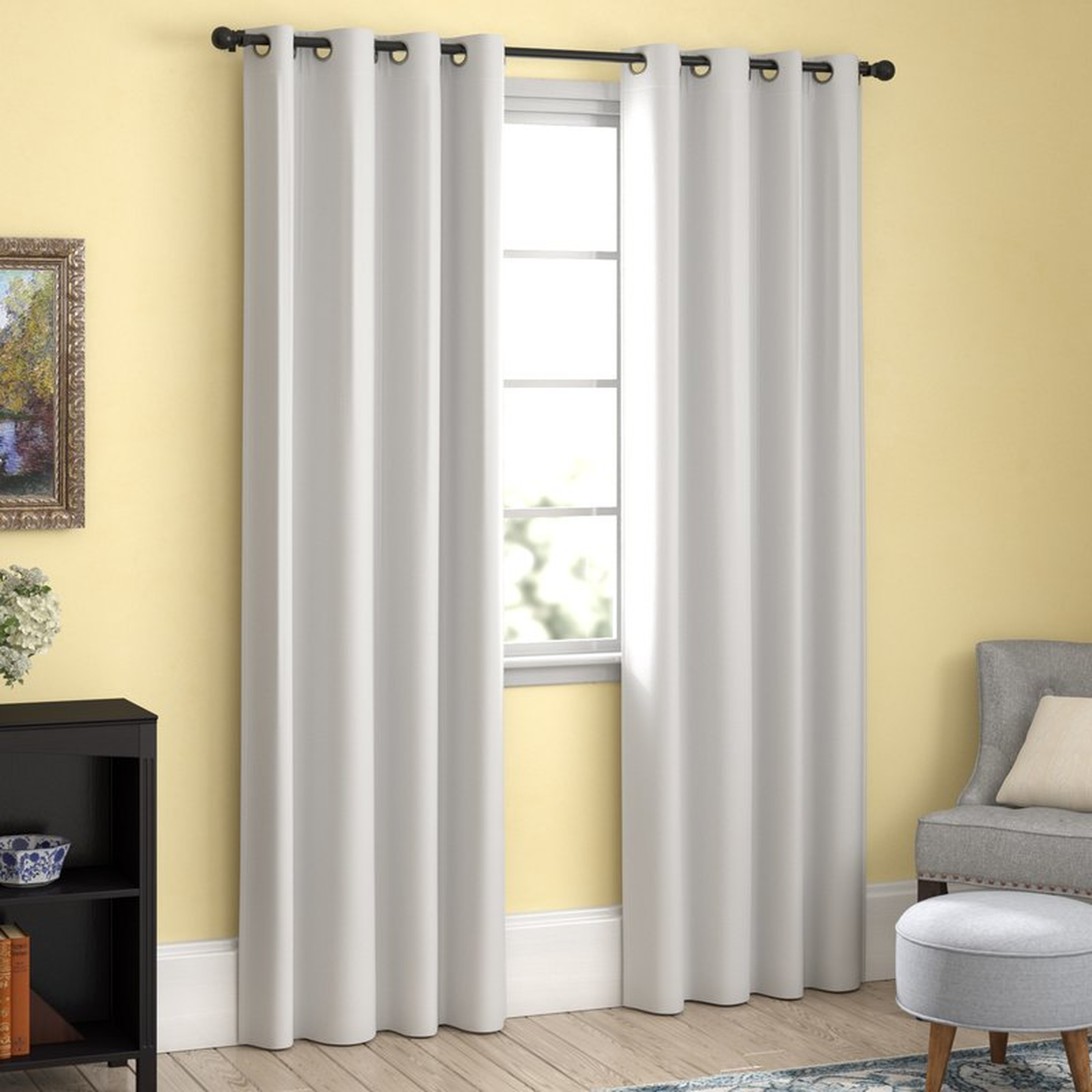 Hosler Insulated Lined Solid Blackout Thermal Grommet Curtain Panels (Set of 2) - Wayfair