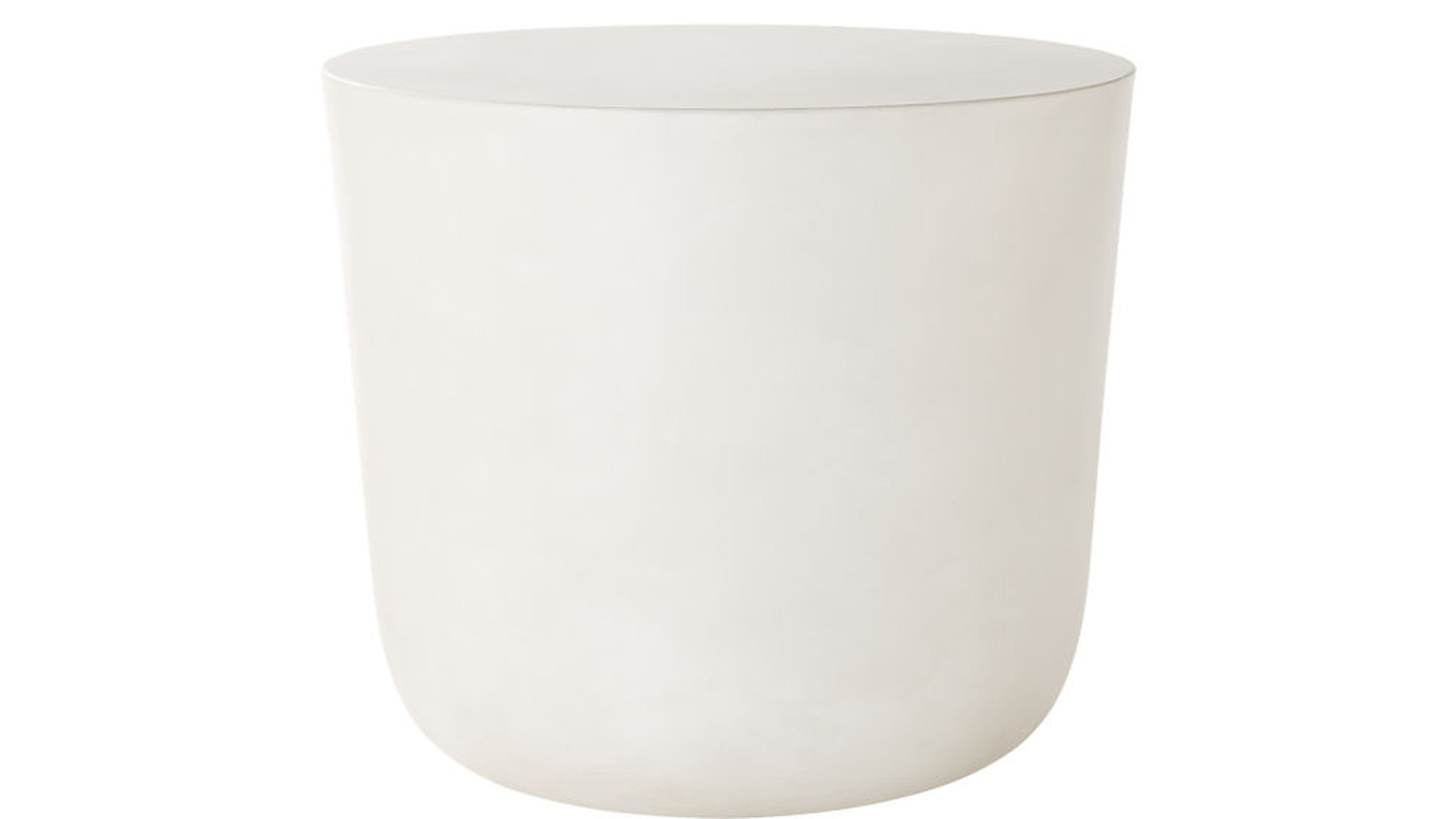 CAP IVORY CEMENT SIDE TABLE - CB2