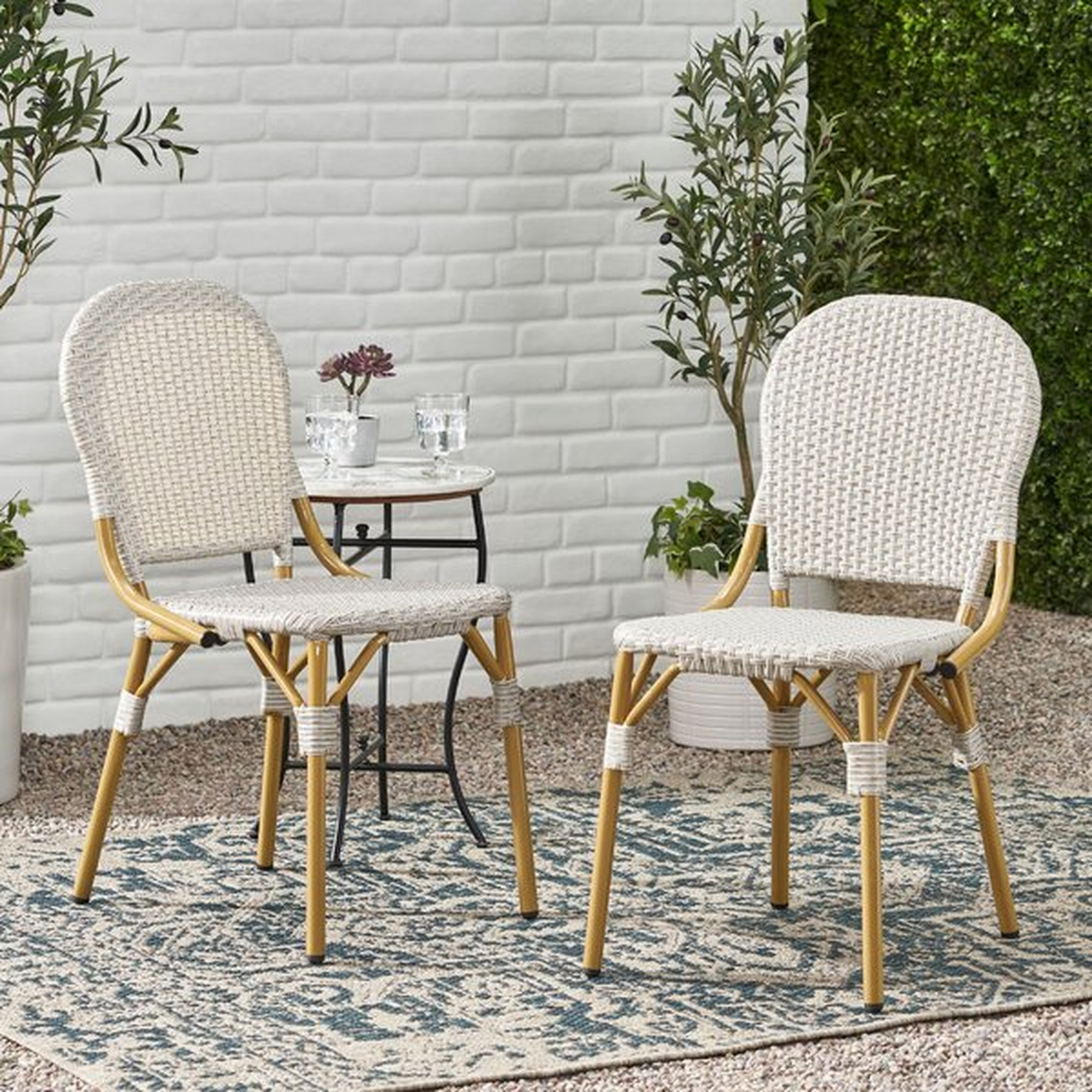 Aedel Patio Dining Side Chair (Set of 2) - Wayfair