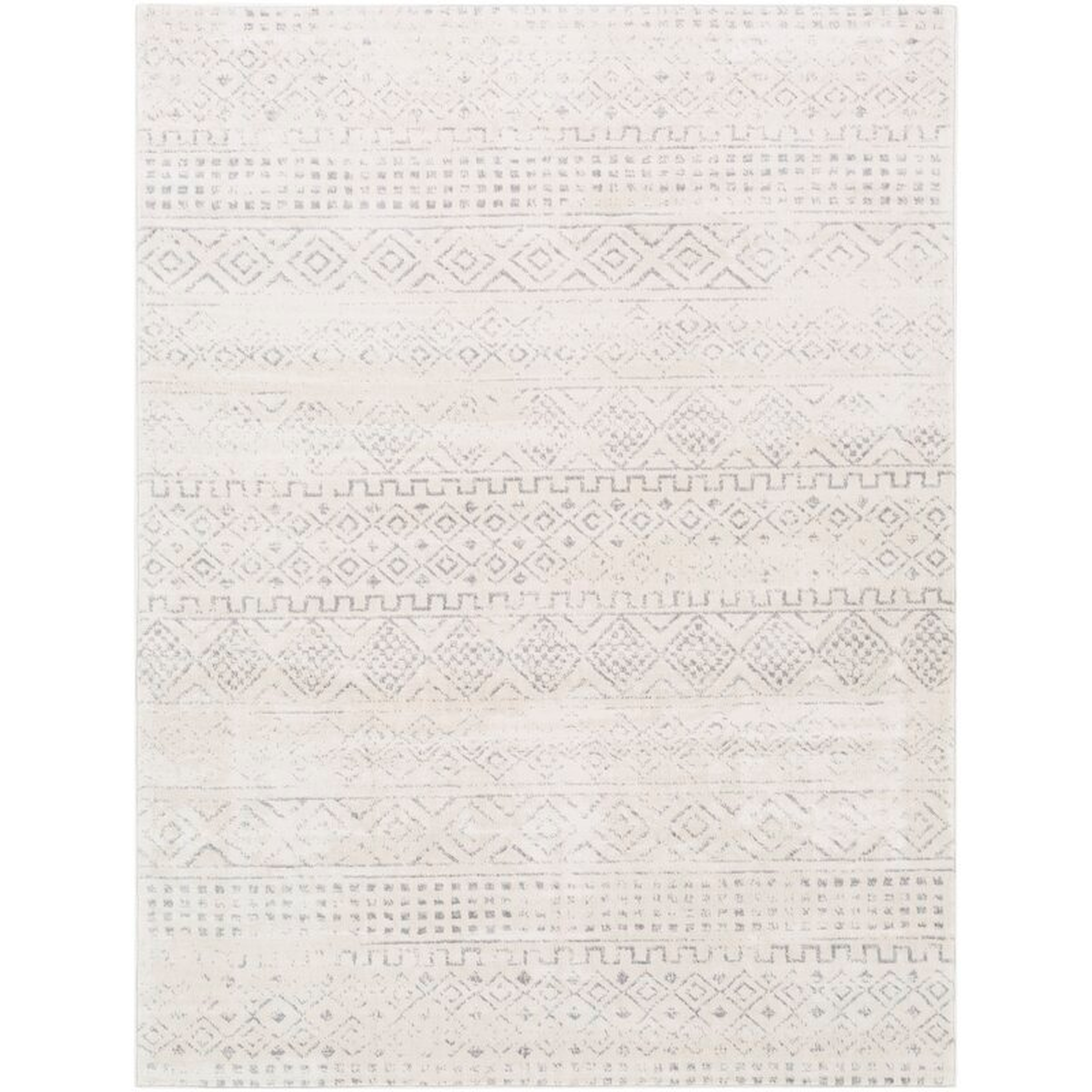 Cityside Southwestern Gray/Ivory Area Rug - Wayfair