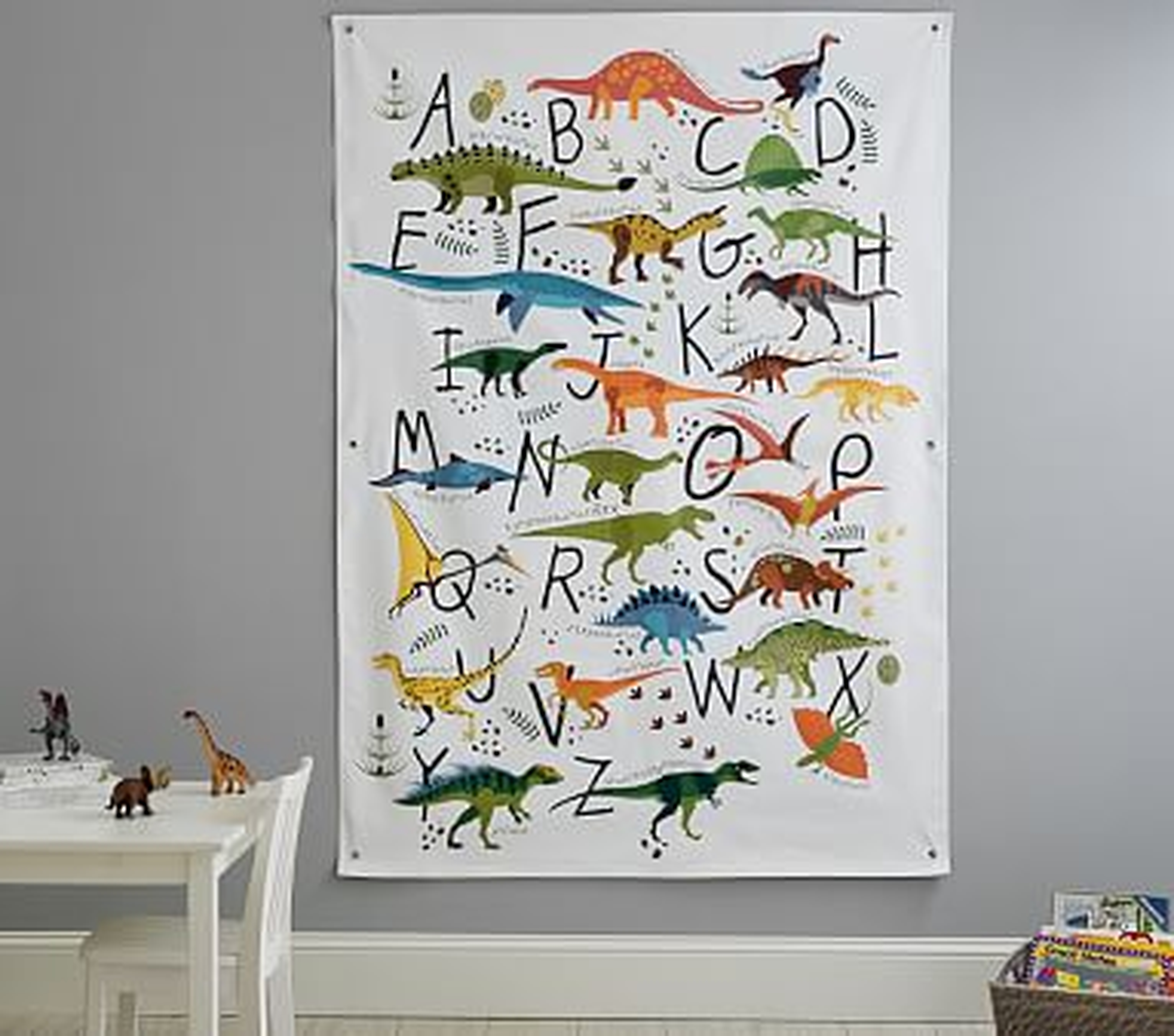 Dinosaur Alphabet Tapestry - Pottery Barn Kids