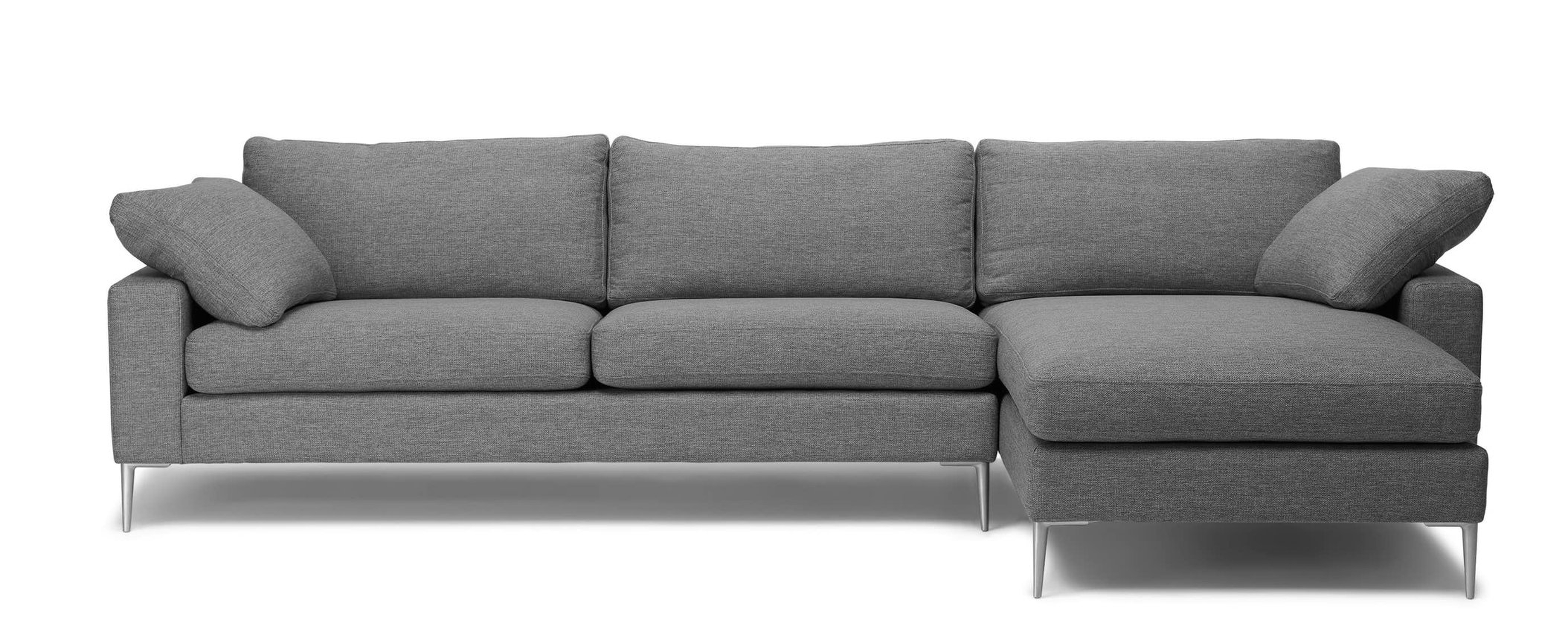 NOVA  - Gravel Gray sectional right chaise - Article