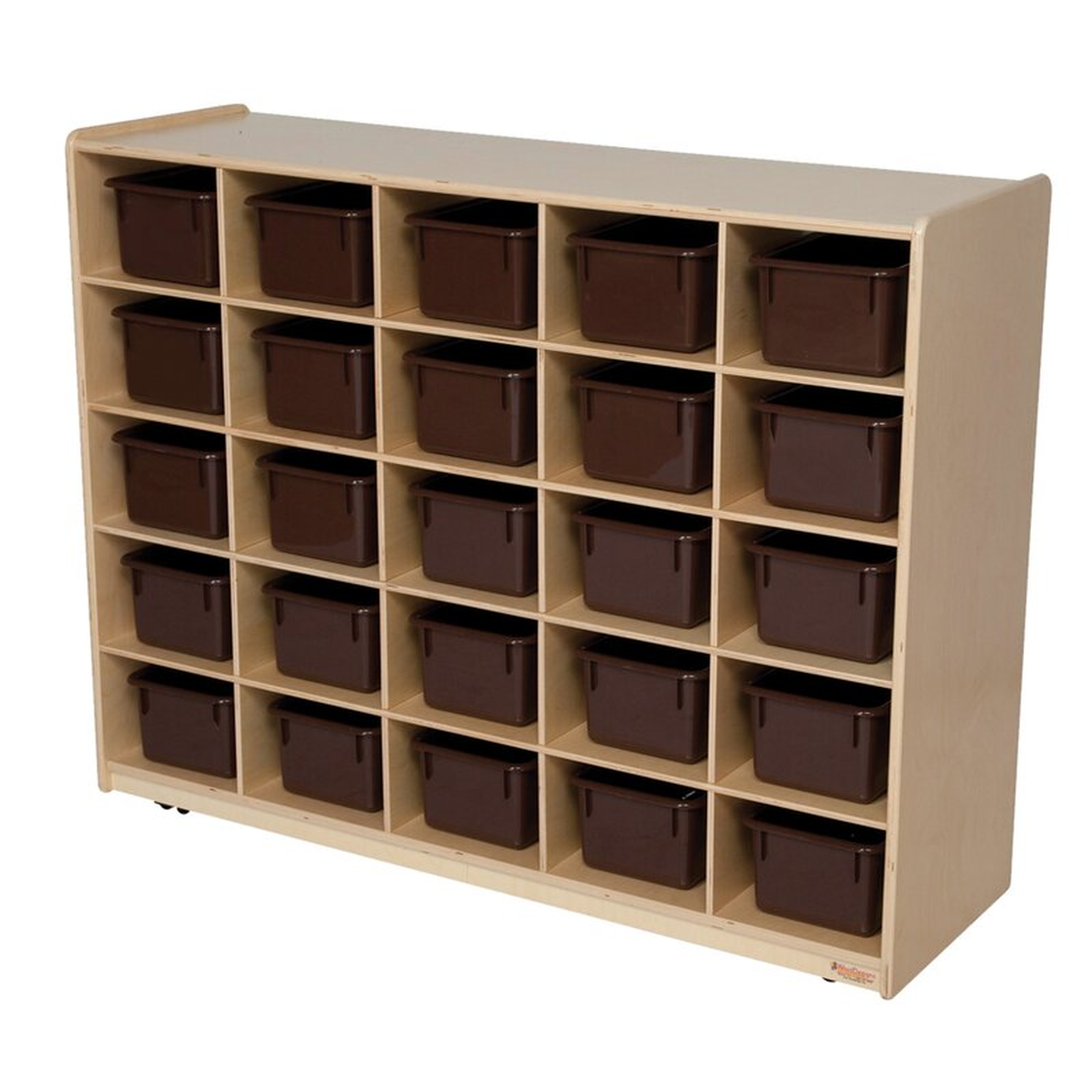 25 Compartment Cubby with Casters - Wayfair