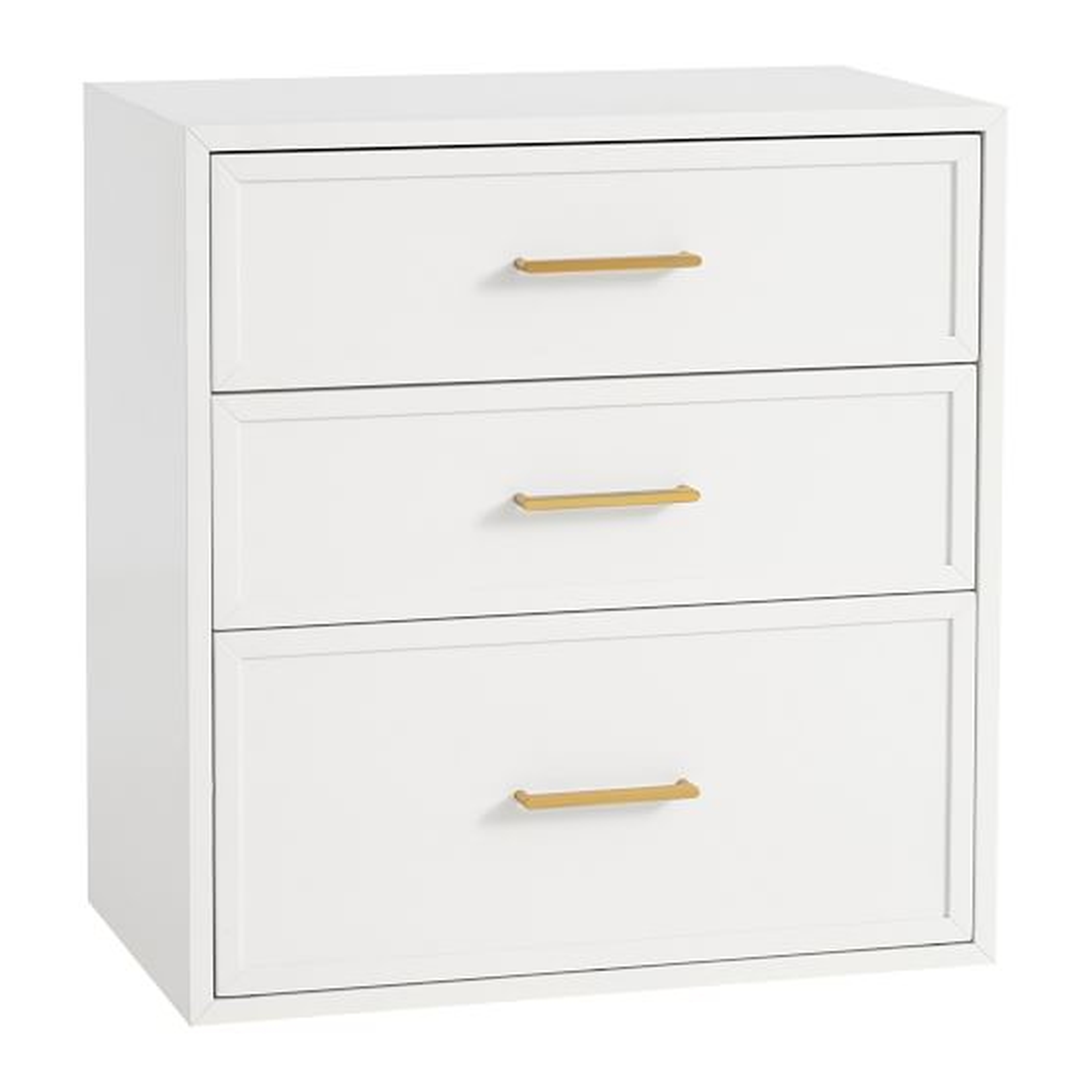 Blaire 3-Drawer Storage Cabinet, Simply White - Pottery Barn Teen