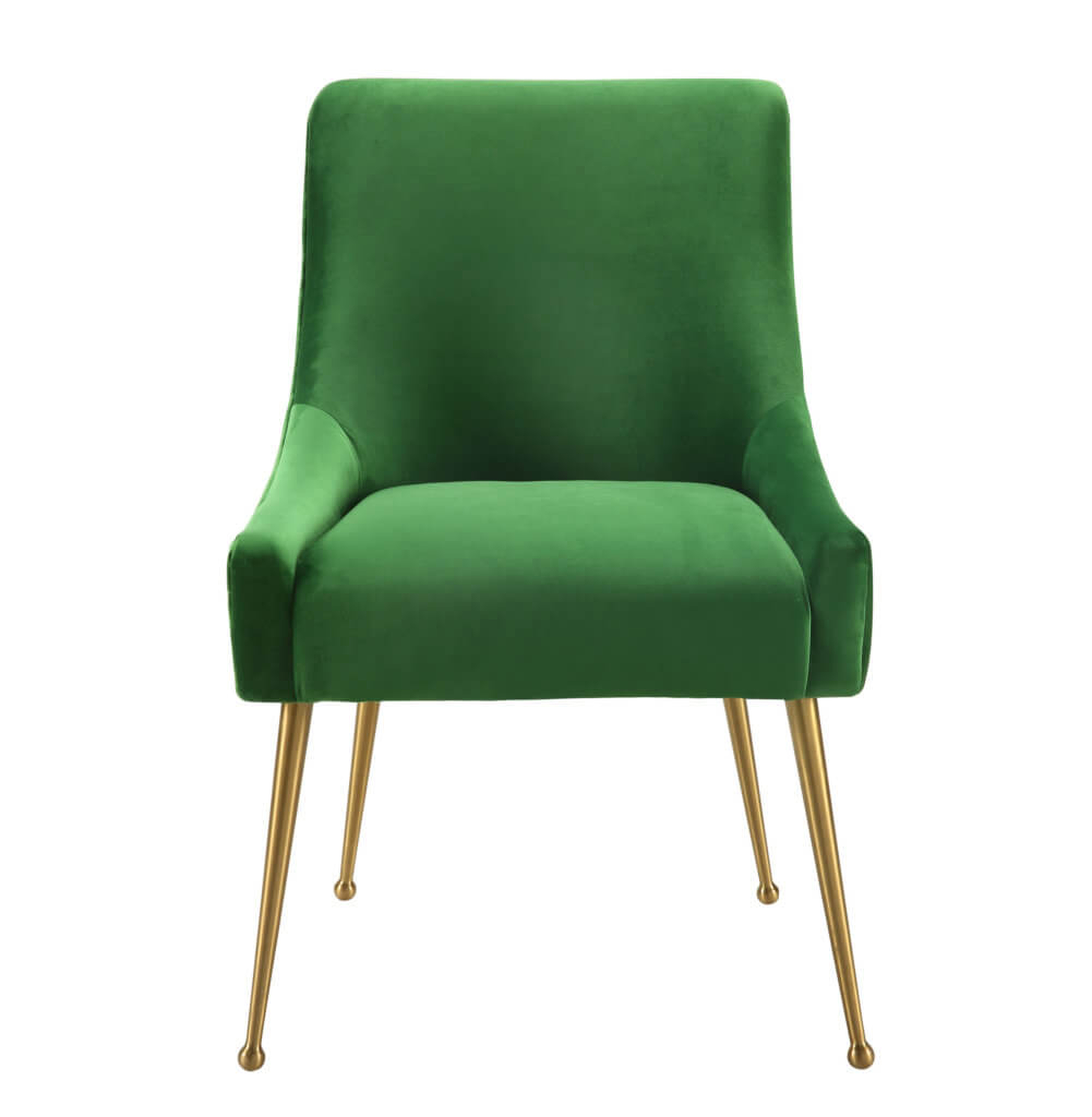 Skyler Green Velvet Side Chair - Maren Home