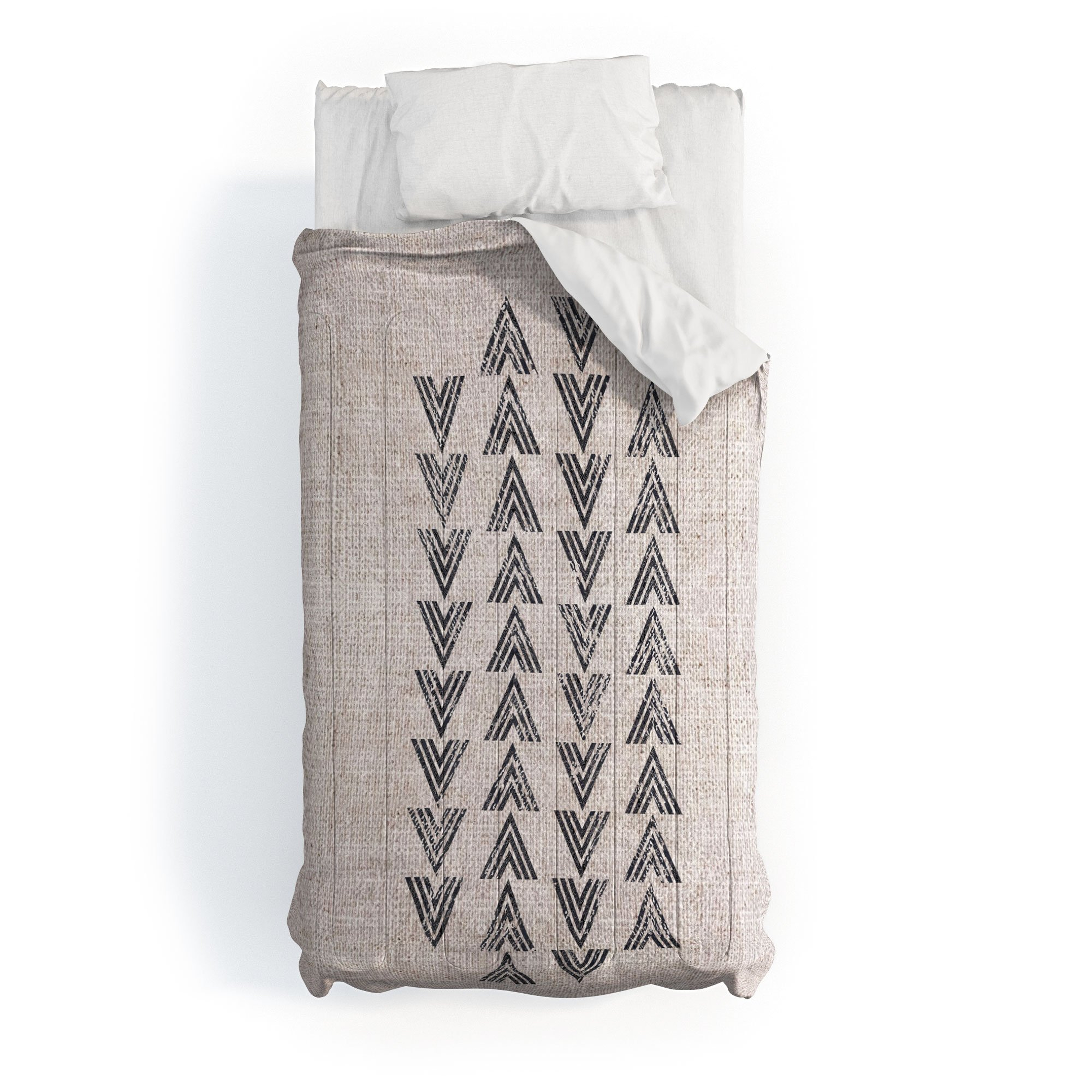 Holli Zollinger FRENCH LINEN TRI ARROW Comforter - Twin/XL / Comforter + Pillow Sham(s) - Wander Print Co.