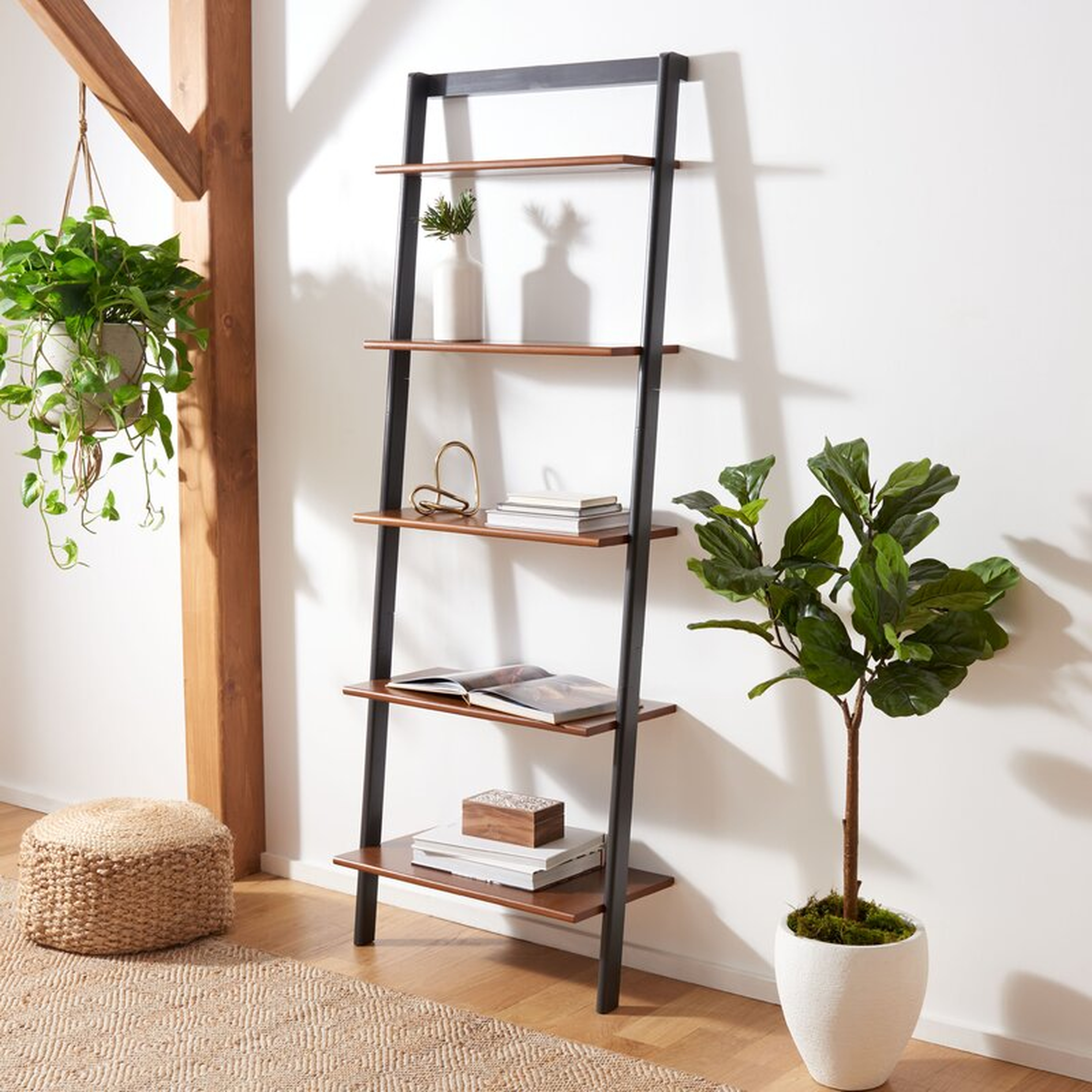 Dametris Solid Wood Ladder Bookcase - Wayfair