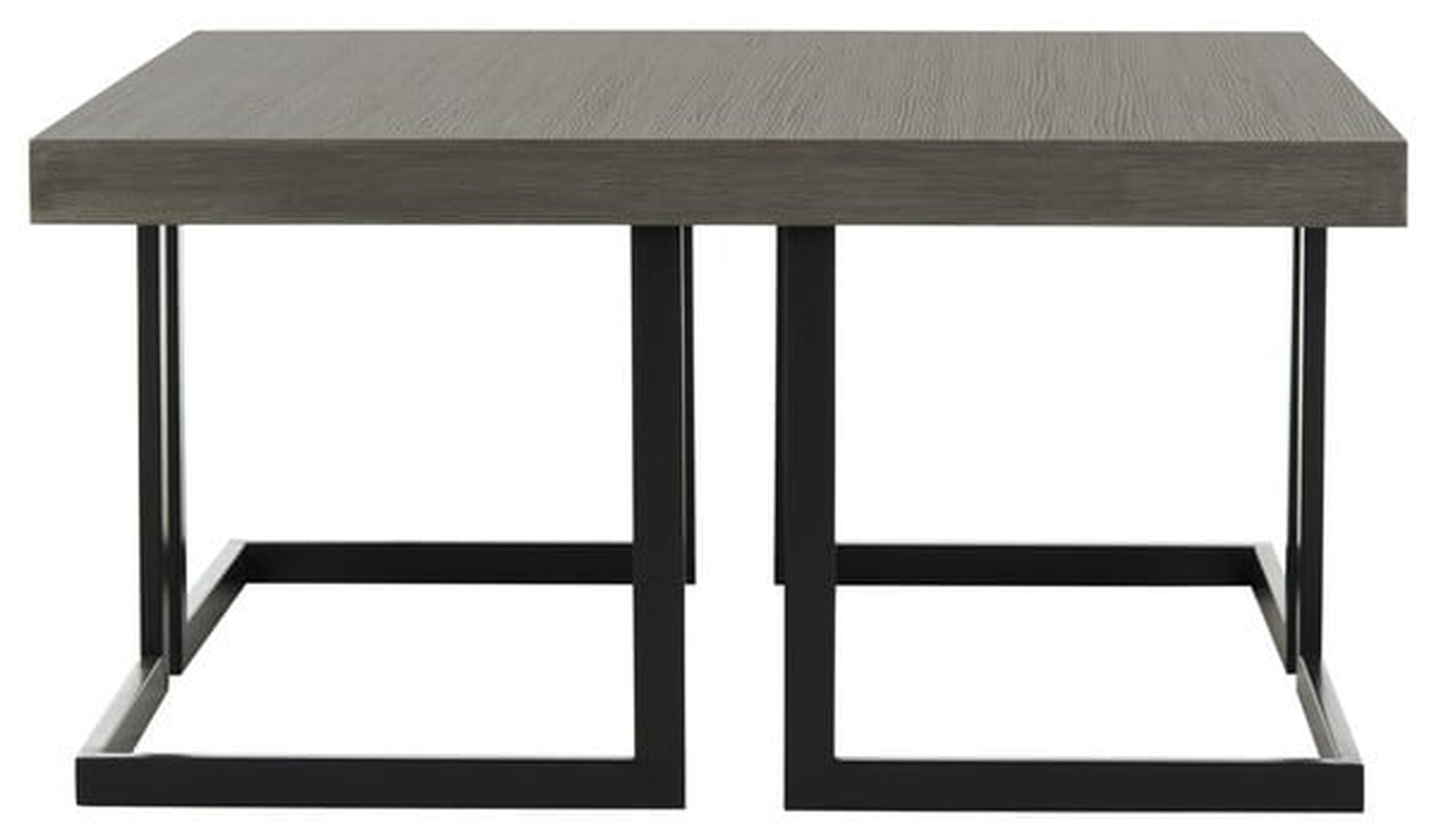 Amalya Modern Mid Century Wood Coffee Table - Dark Grey/Black - Arlo Home - Arlo Home