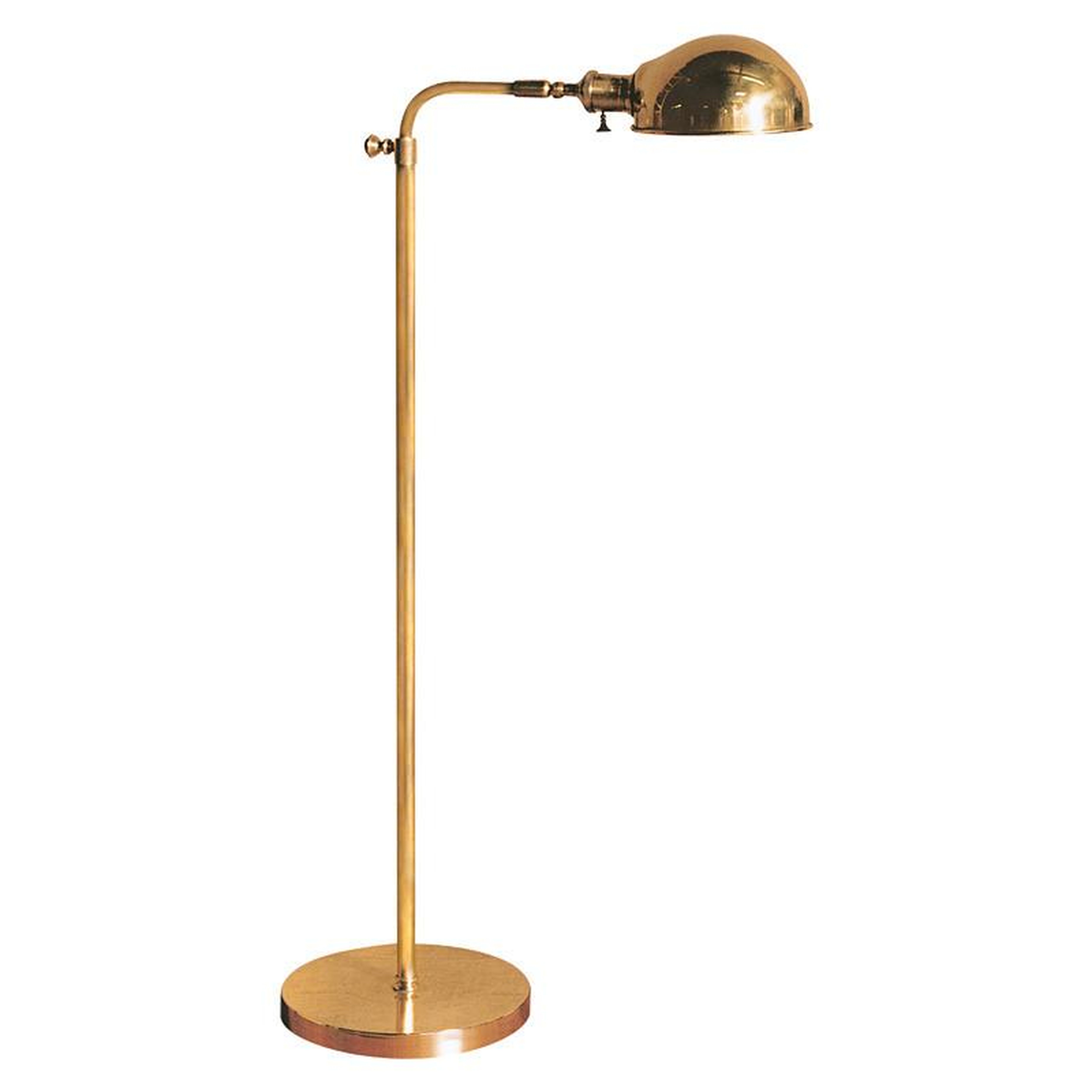 OLD PHARMACY FLOOR LAMP - HAND-RUBBED ANTIQUE BRASS - McGee & Co.