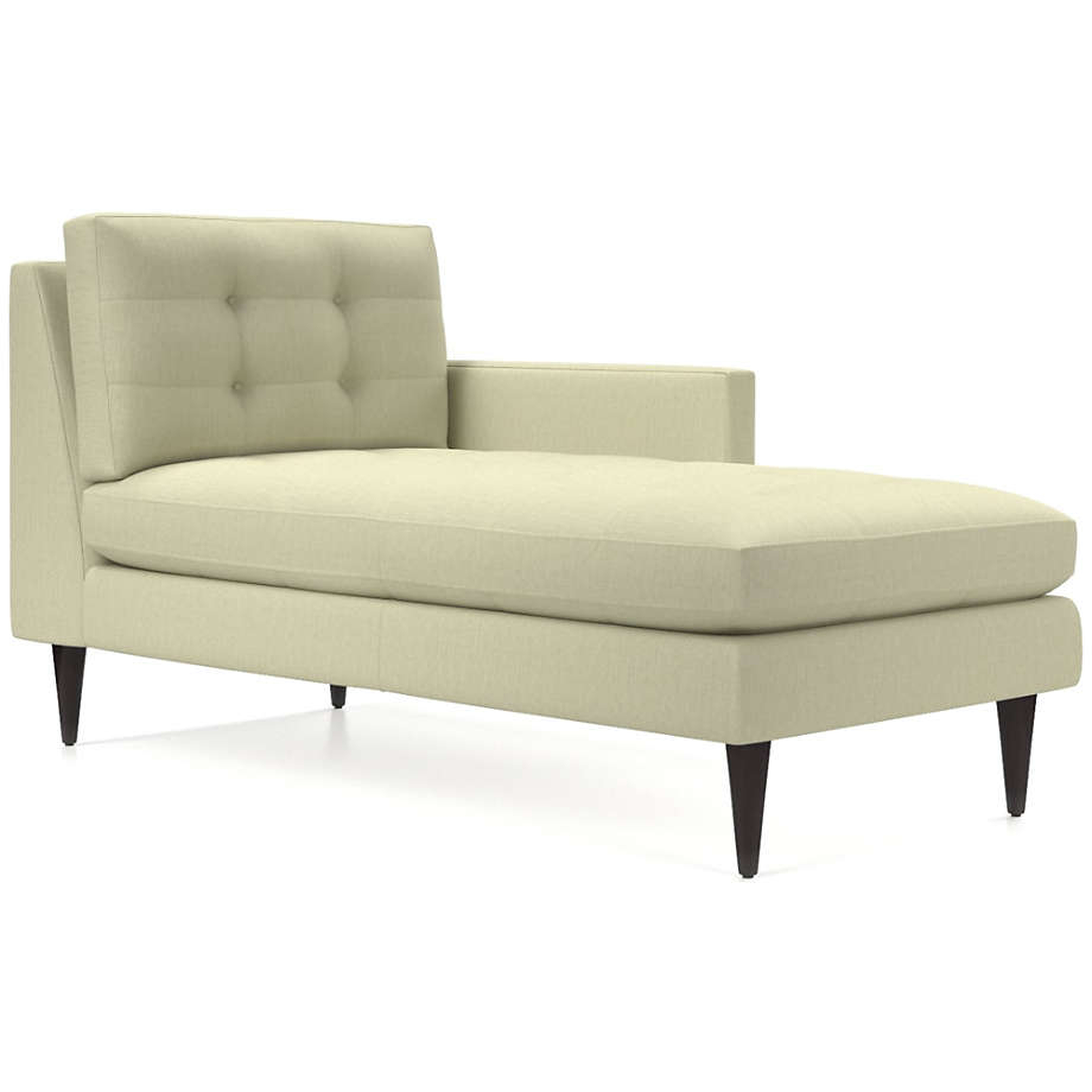 Petrie Right Arm Midcentury Chaise Lounge - Crate and Barrel