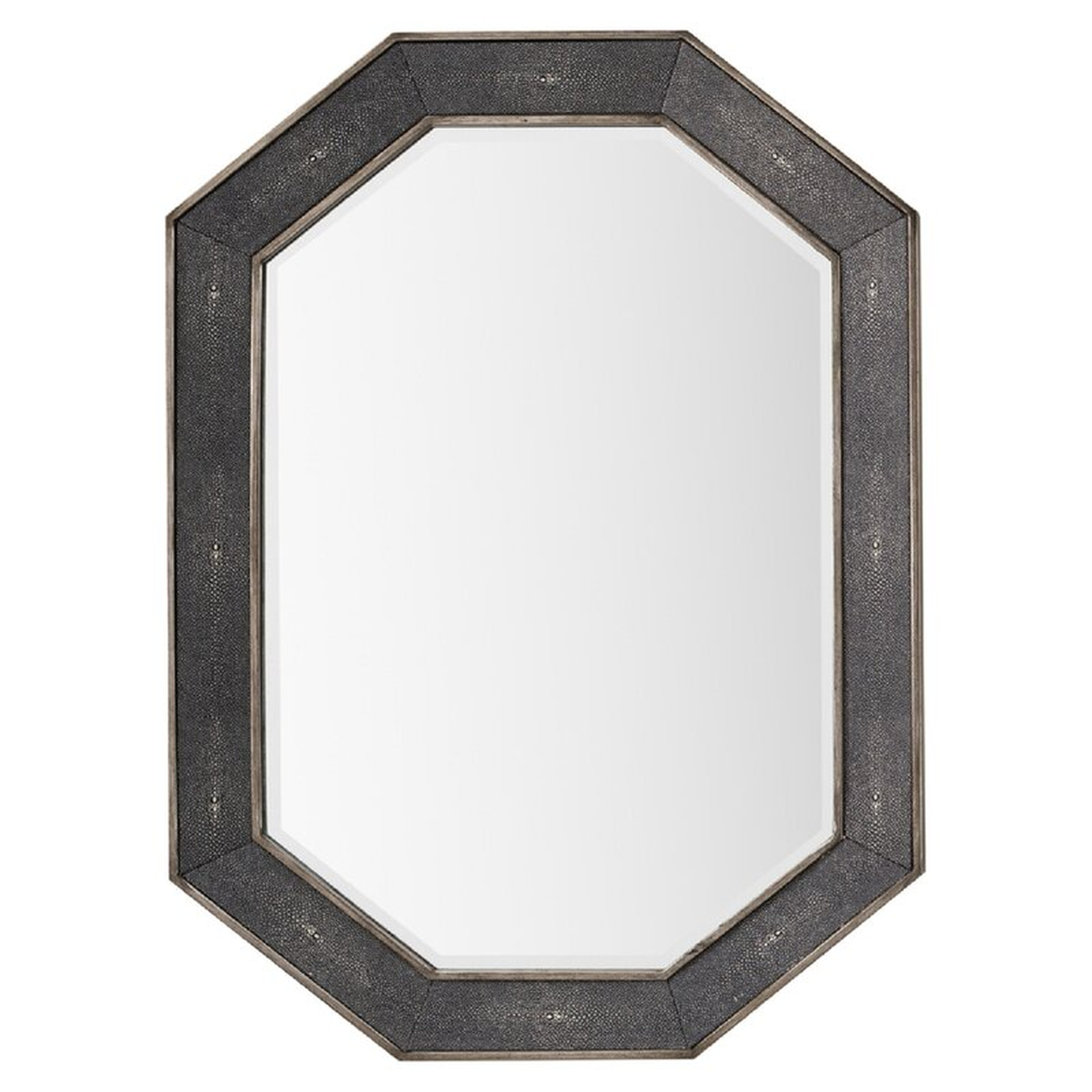 Loman Modern Beveled Bathroom / Vanity Mirror, Charcoal - Wayfair