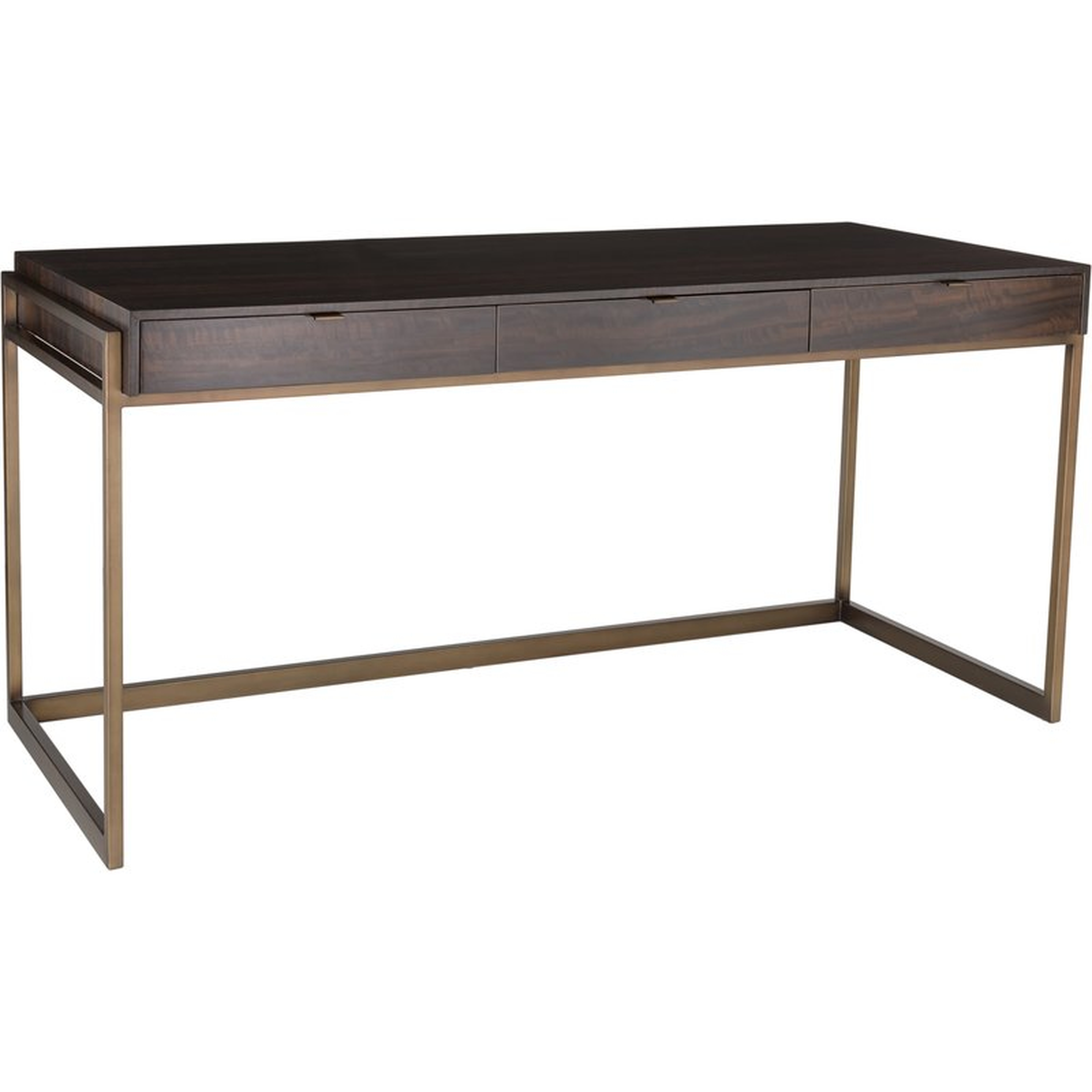 COUTURE GENEVIEVE 3 DRAWER REVERSIBLE SOLID WOOD DESK - Perigold