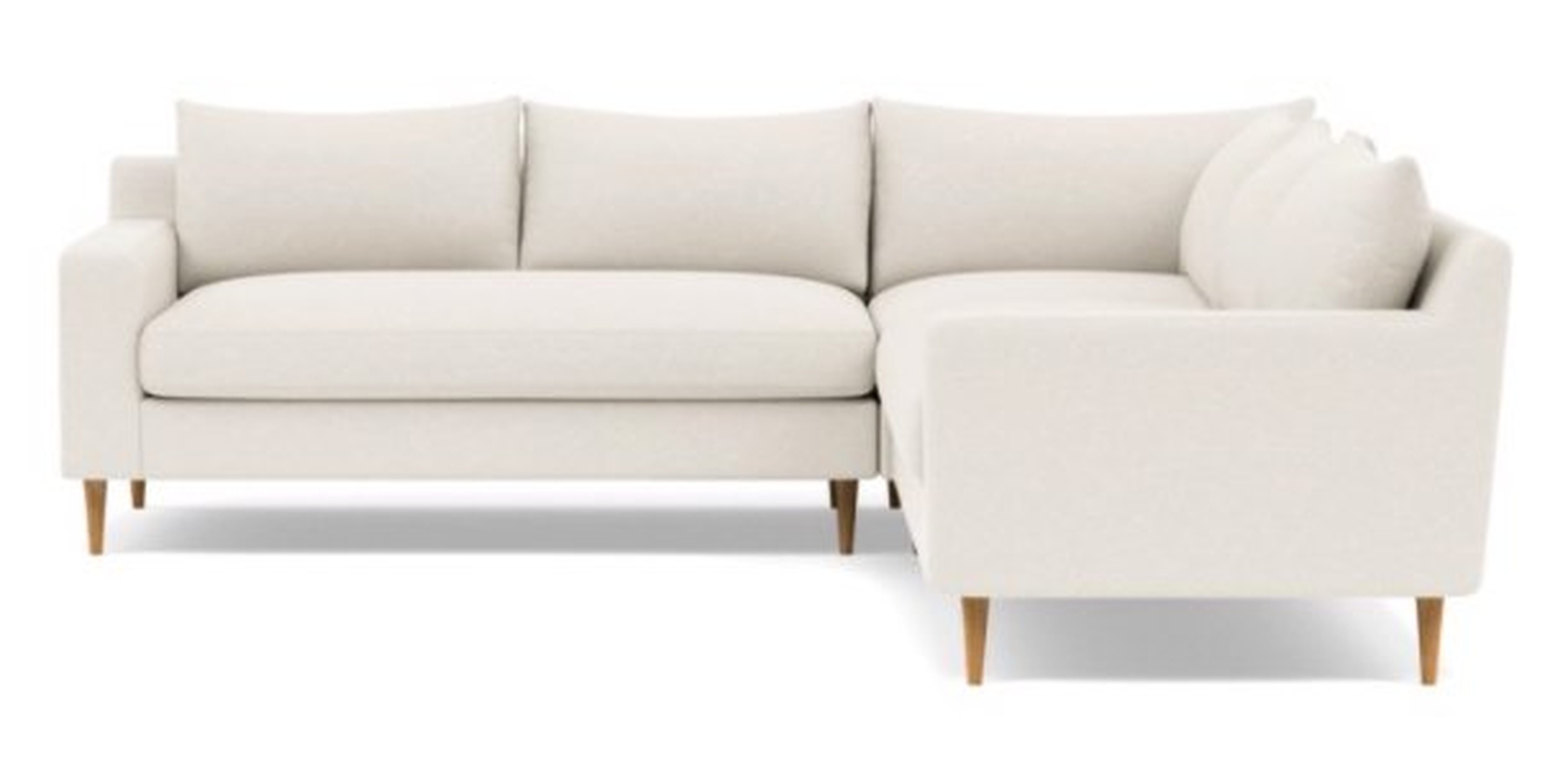 SLOAN Corner 4-Seat Sectional Sofa - Cirrus Fleck - Interior Define