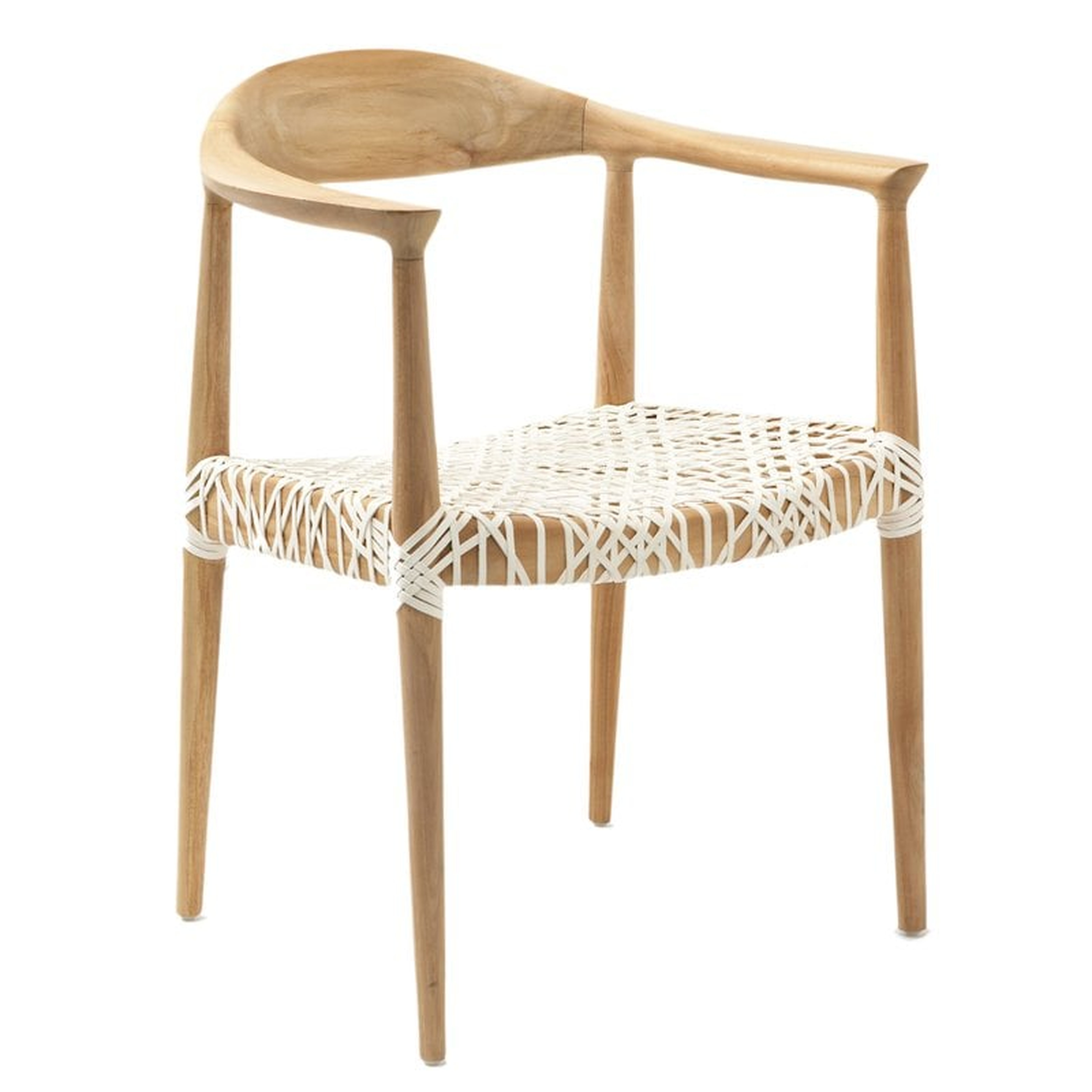 Albertina Genuine Leather Upholstered Dining Chair - Wayfair