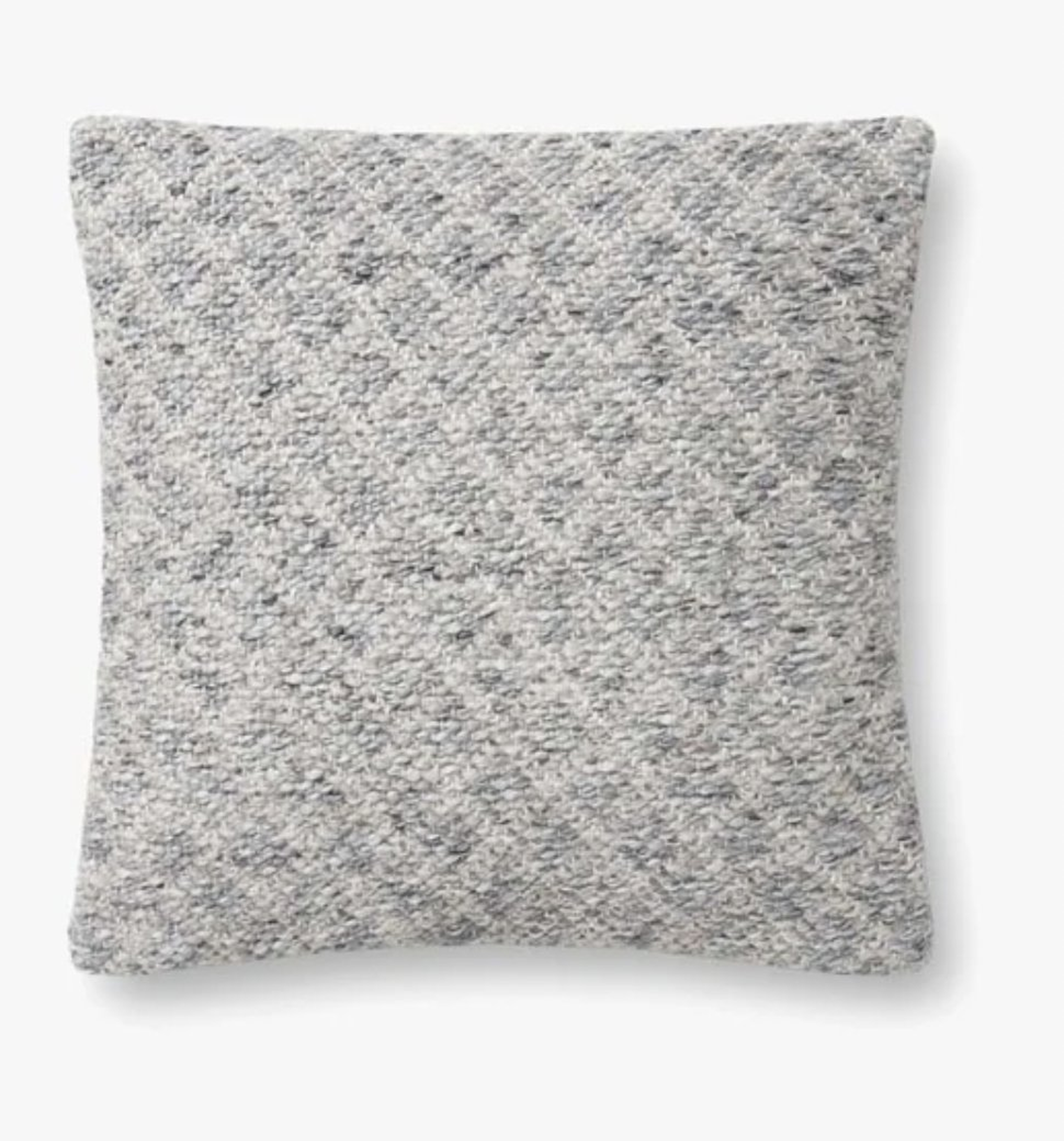 PILLOWS PLL0066 GREY 18" x 18" Cover w/Poly - Loma Threads