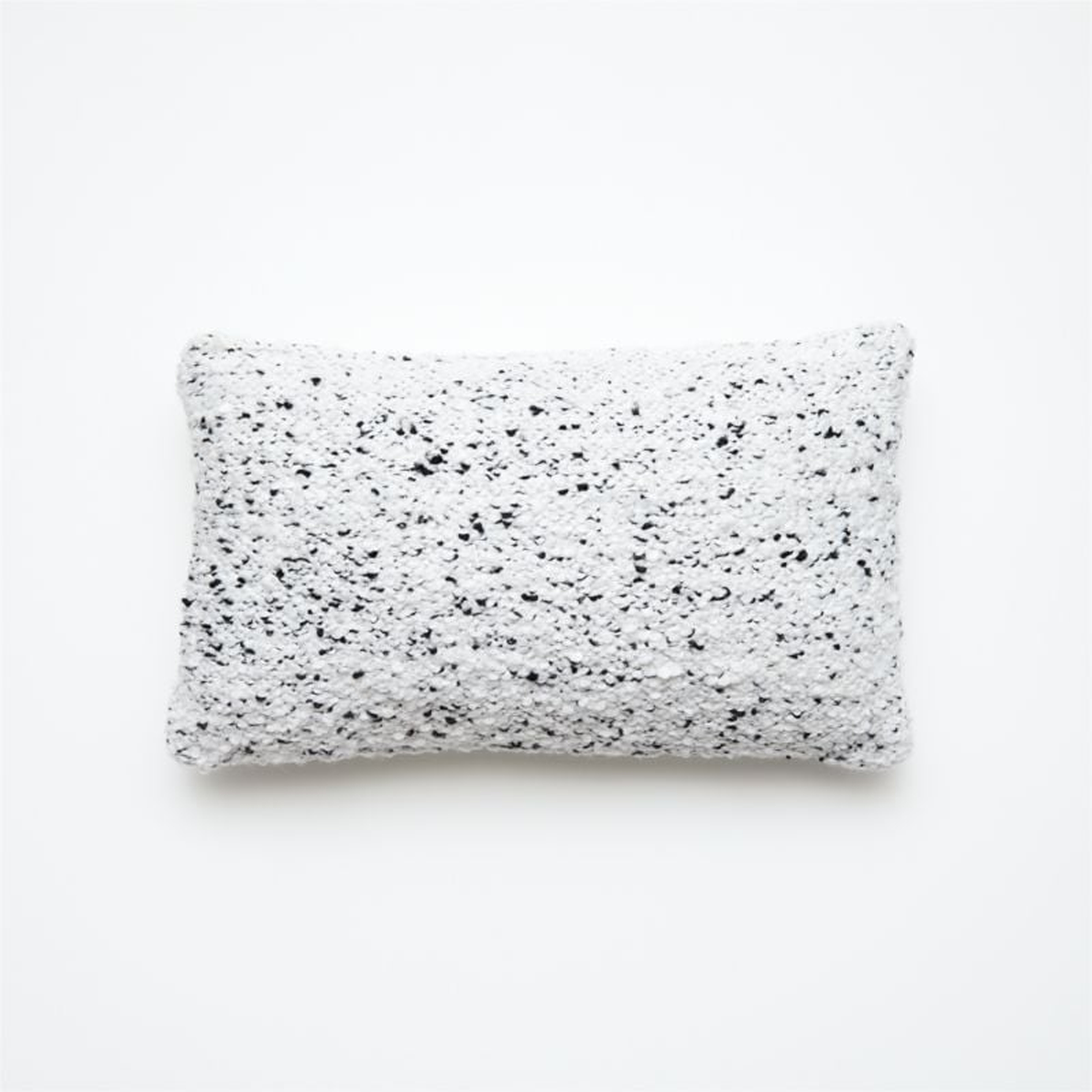 20"x12" Lyon Boucle White Pillow - CB2