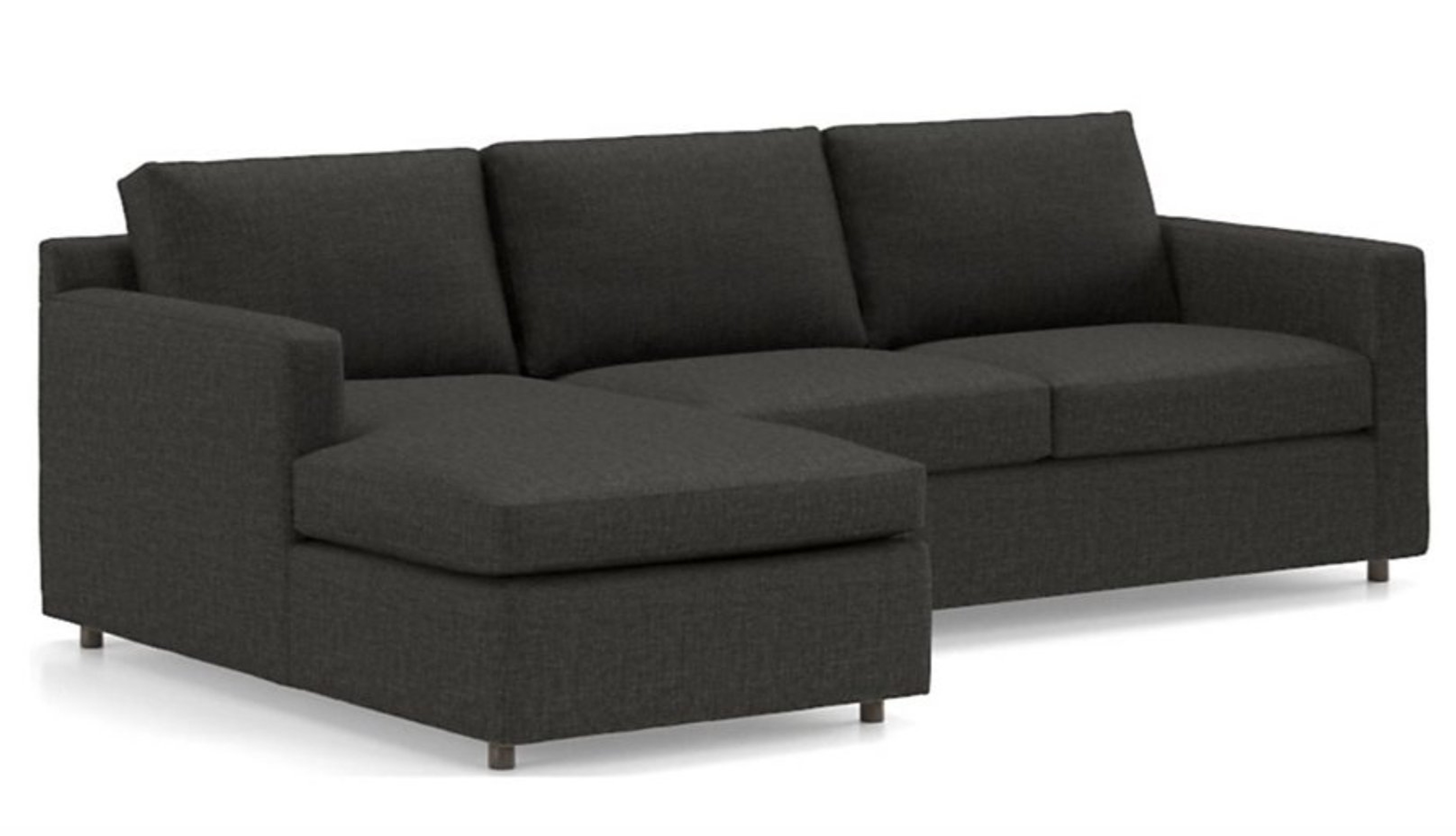Barrett 2-Piece Left Arm Chaise Sectional, Galaxy Smoke - Crate and Barrel