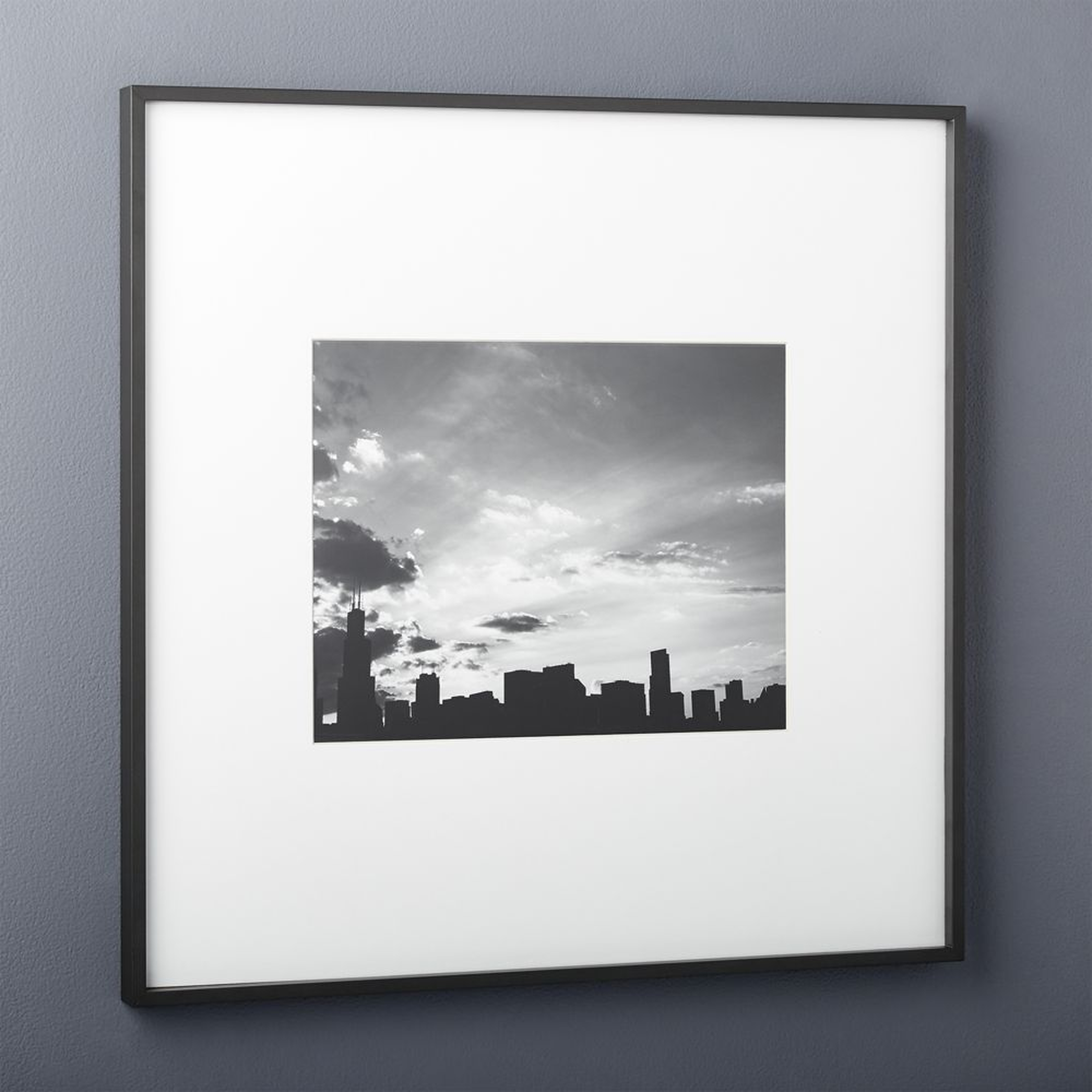 gallery black 11x14 picture frame - CB2