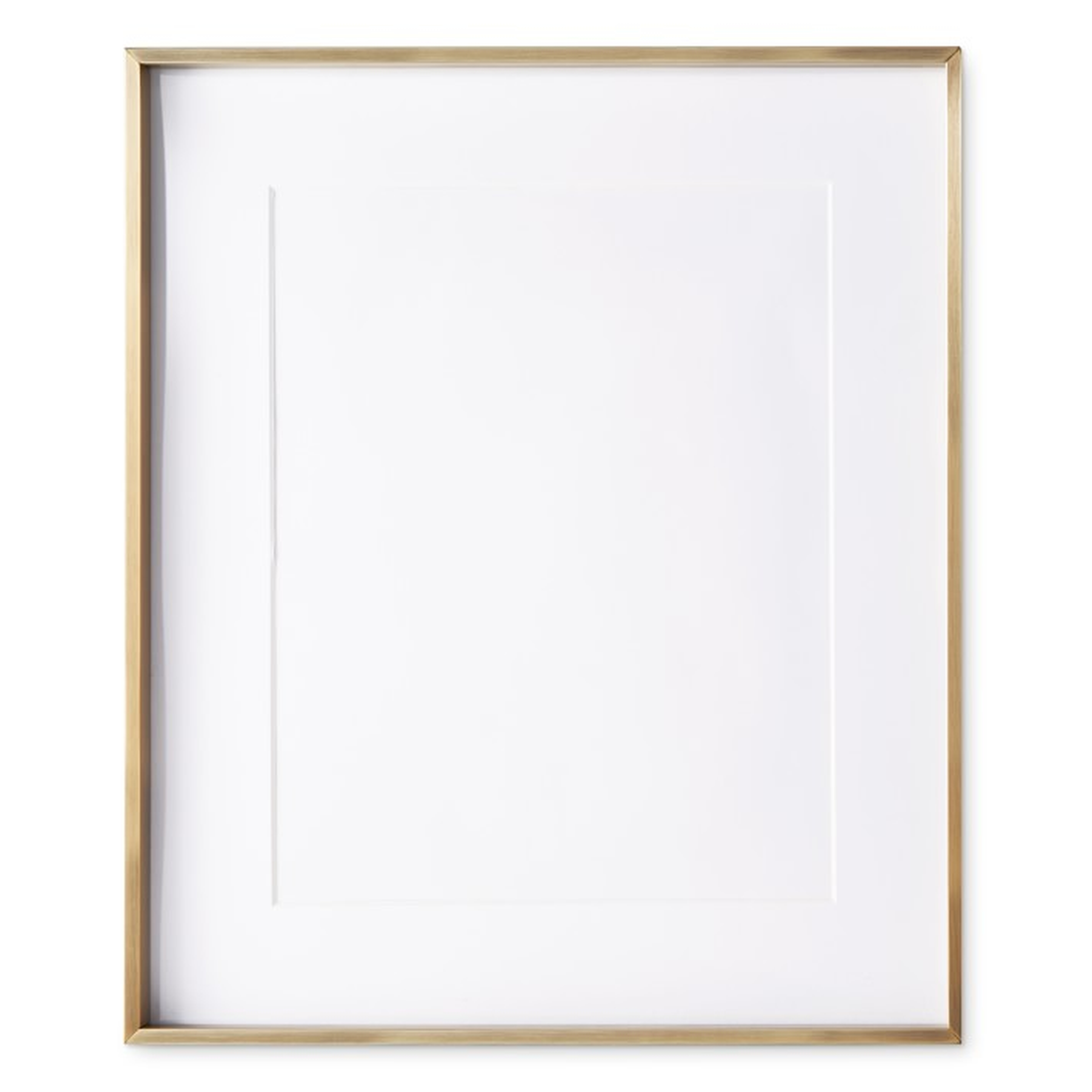 Polished Nickel Gallery Frames with Antique Brass, 11" X 14" - Williams Sonoma