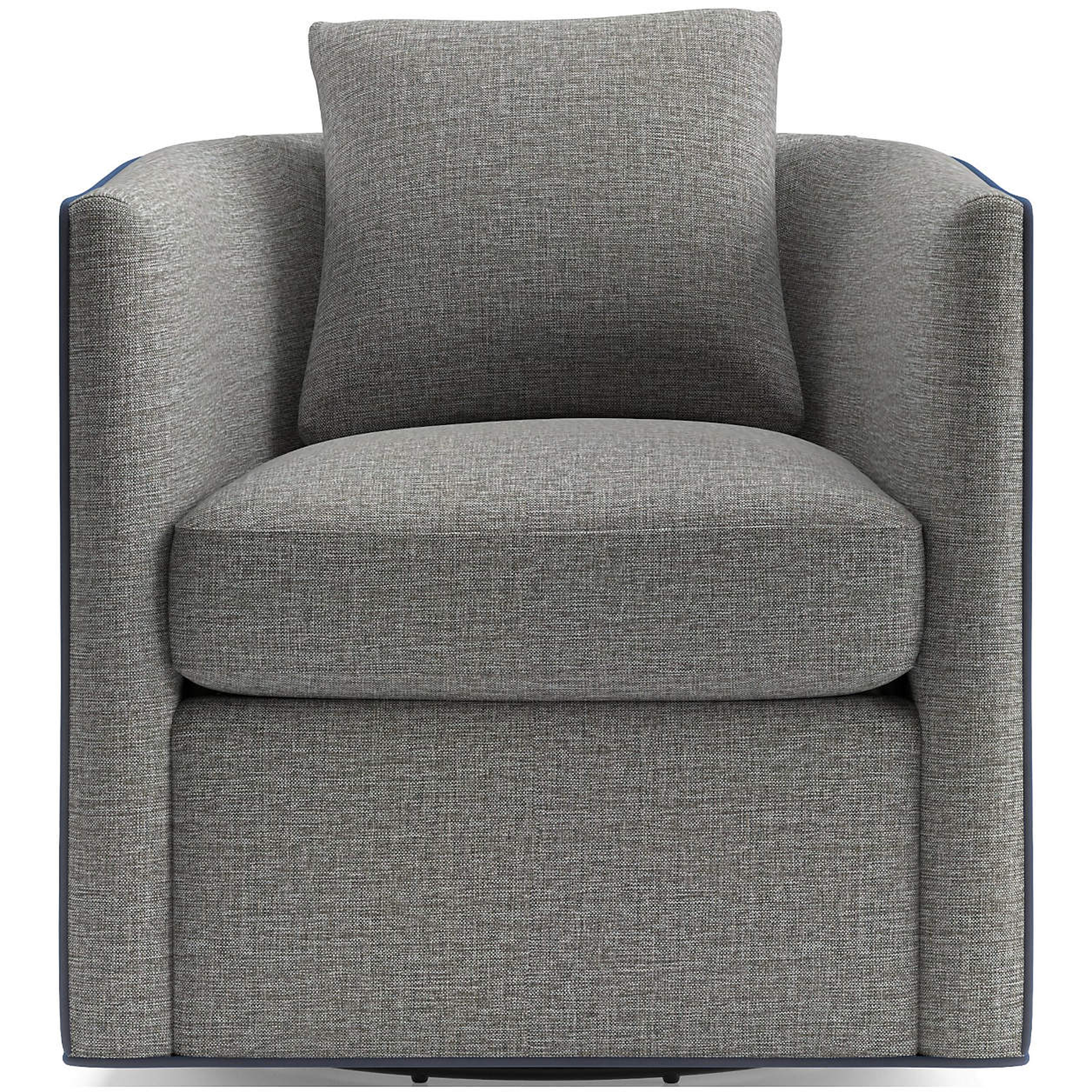 Drew Small Swivel Chair - Crate and Barrel