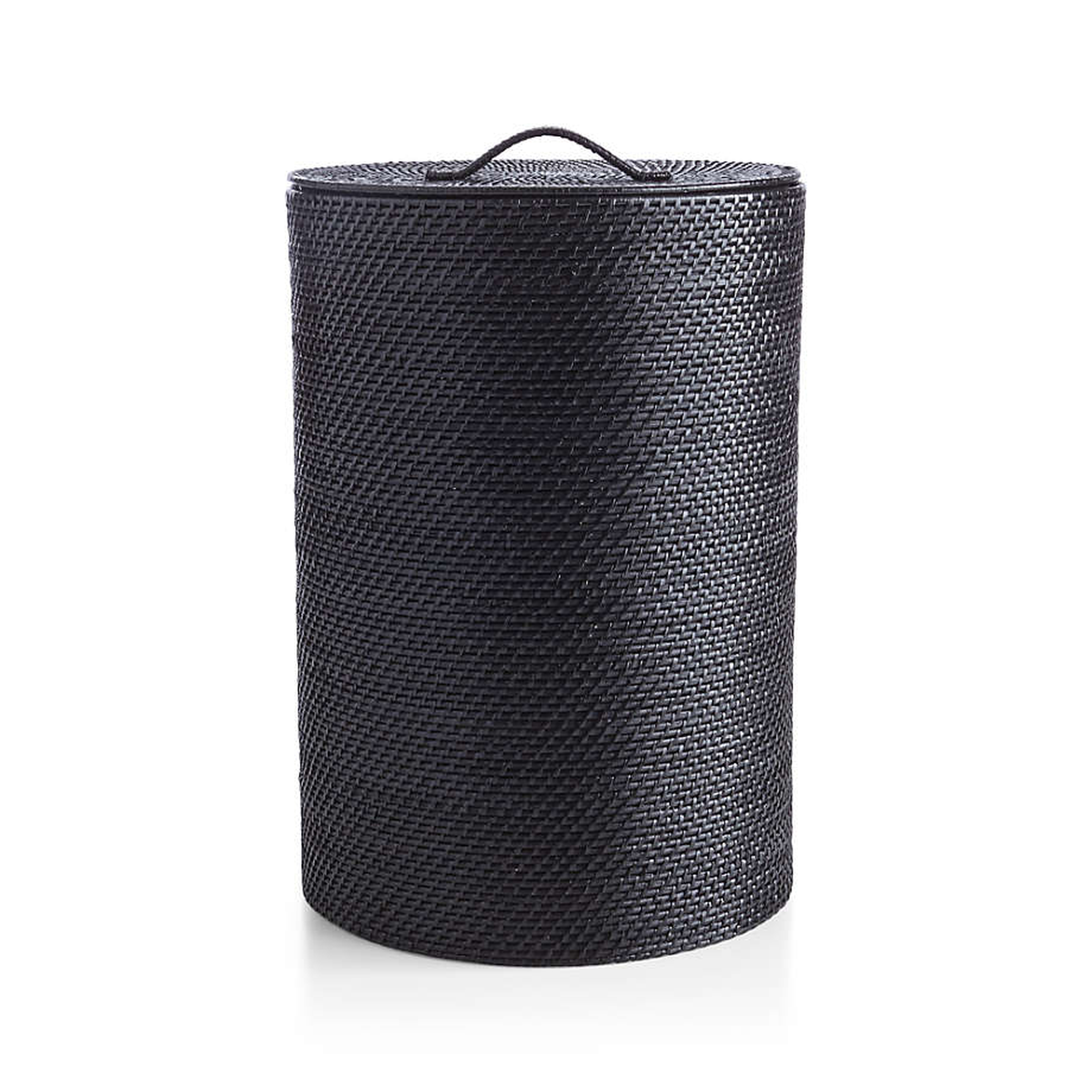 Sedona Black Hamper - Crate and Barrel