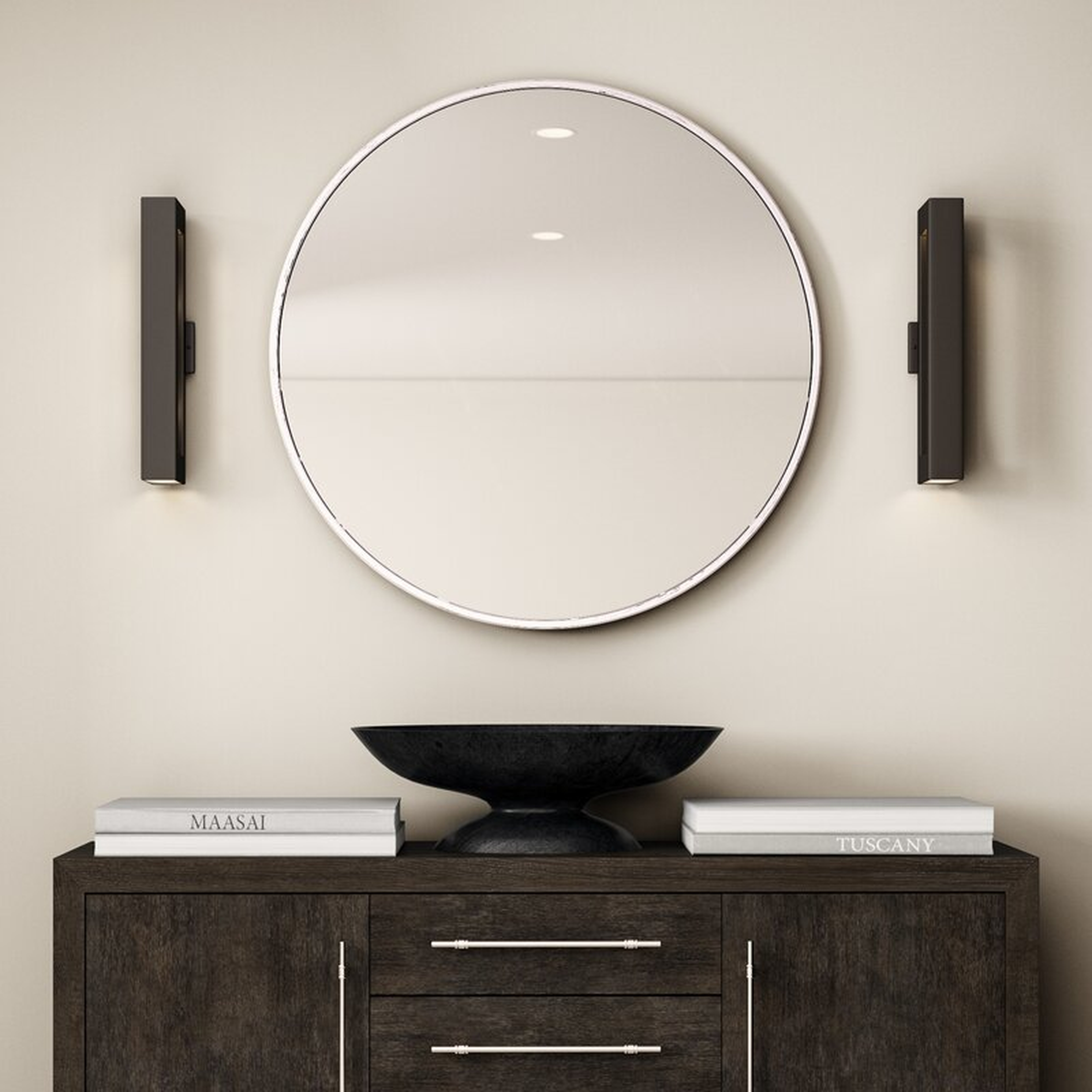 Needville Modern & Contemporary Accent Mirror - 42" silver - Wayfair