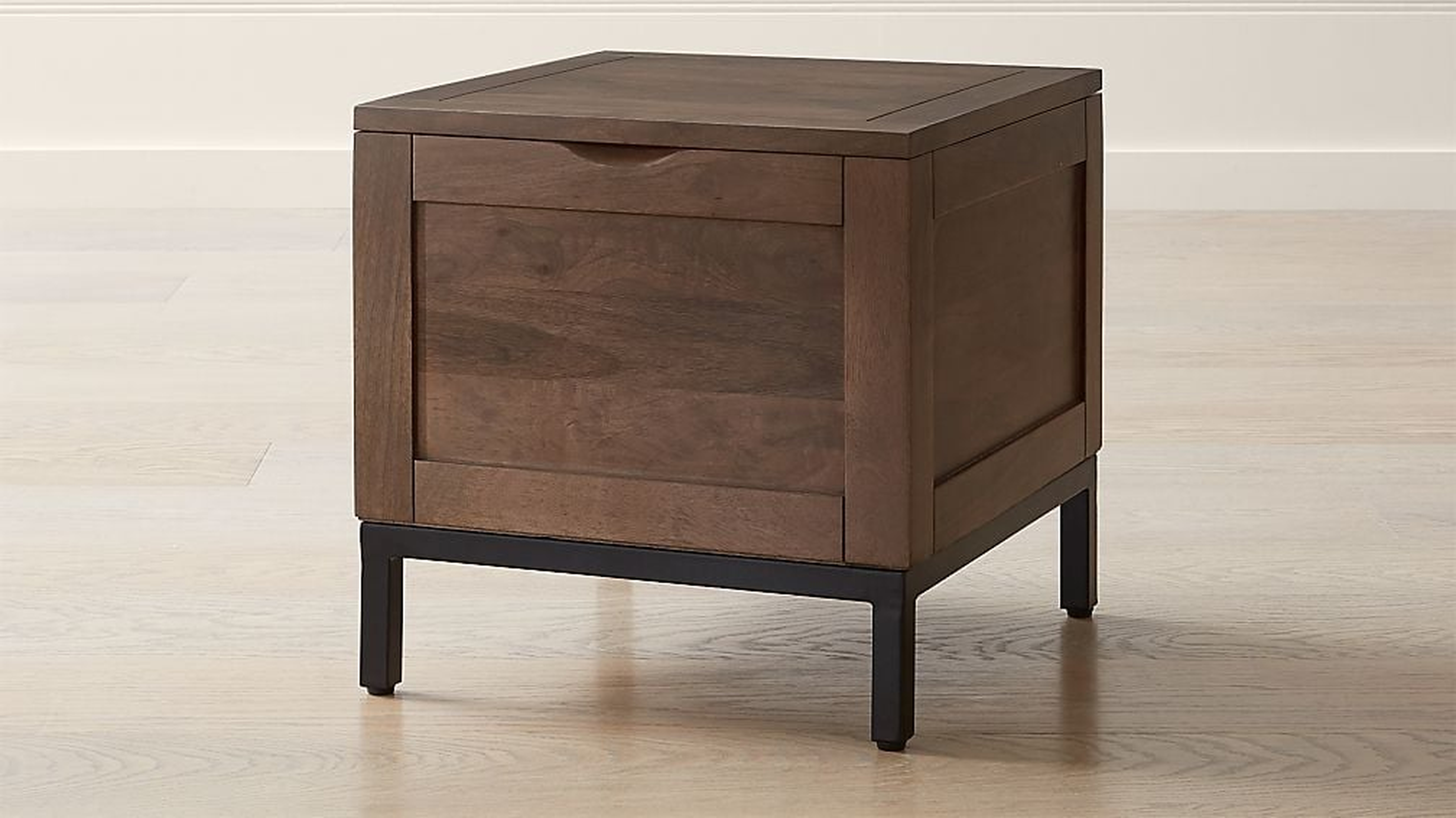 Tucker Grey Side Trunk - Crate and Barrel