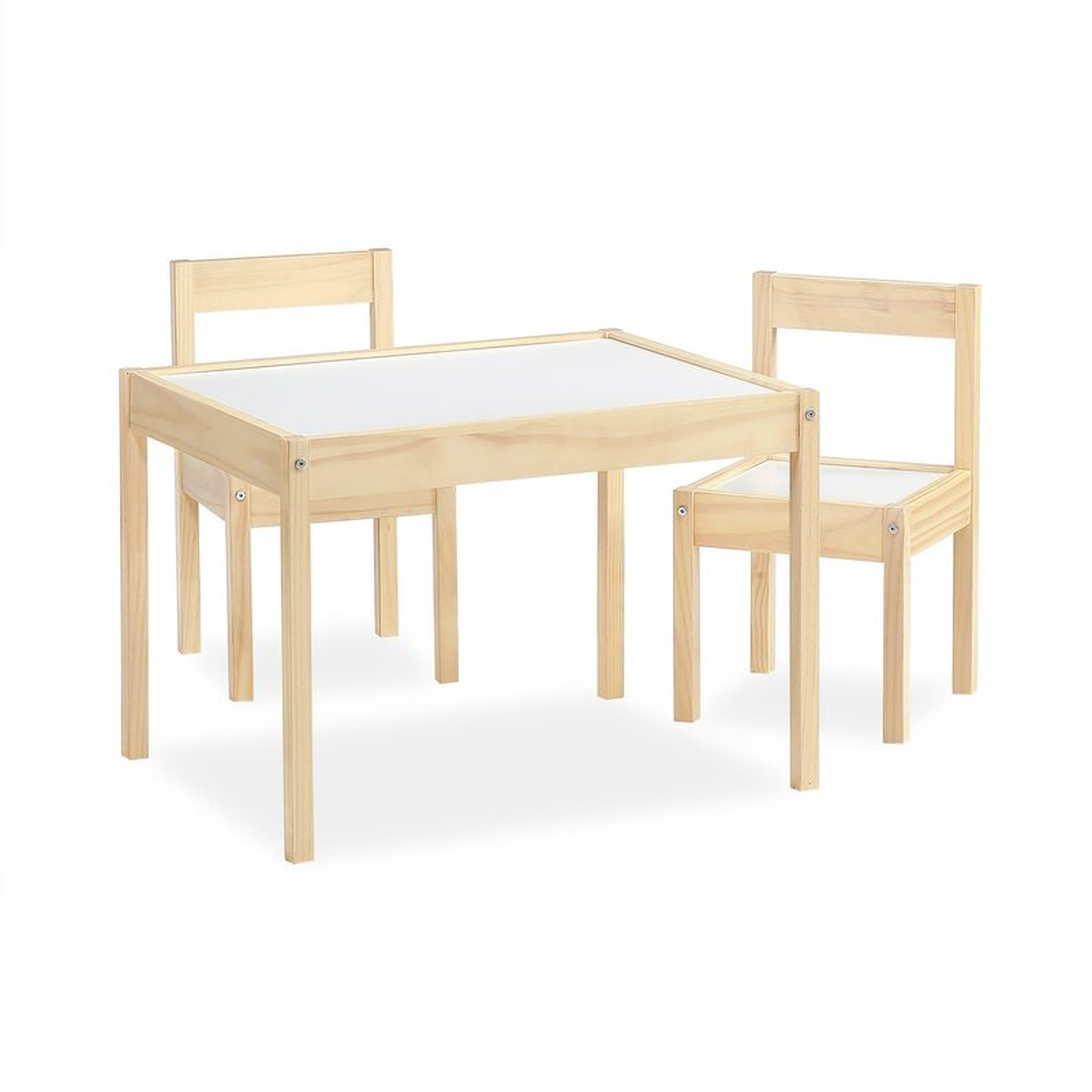 Ramona Kids 3 Piece Play Table and Chair Set - Natural - Wayfair