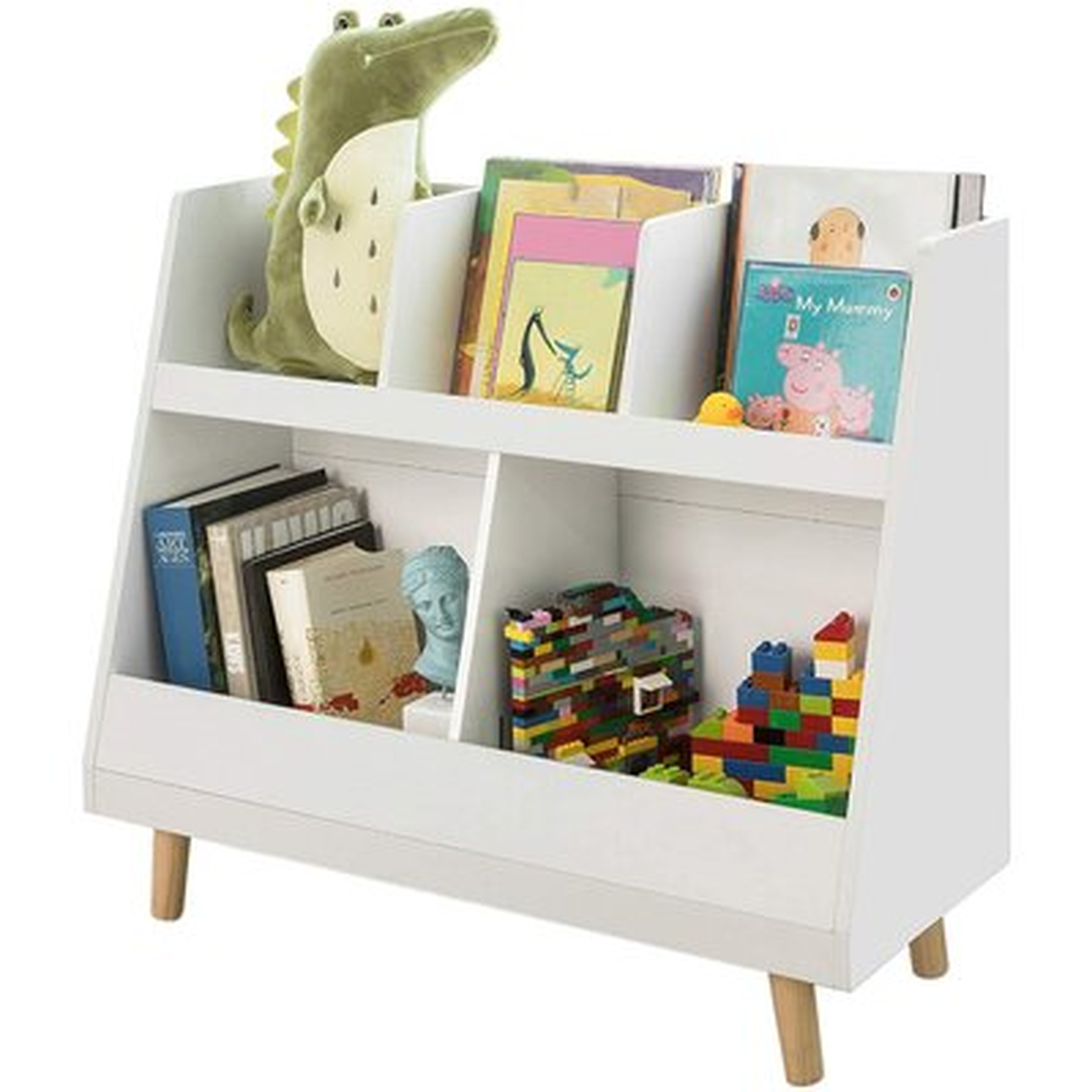 Deanna 30.31'' H X 33.85'' W Chip Resistant Kids Book Display - Wayfair