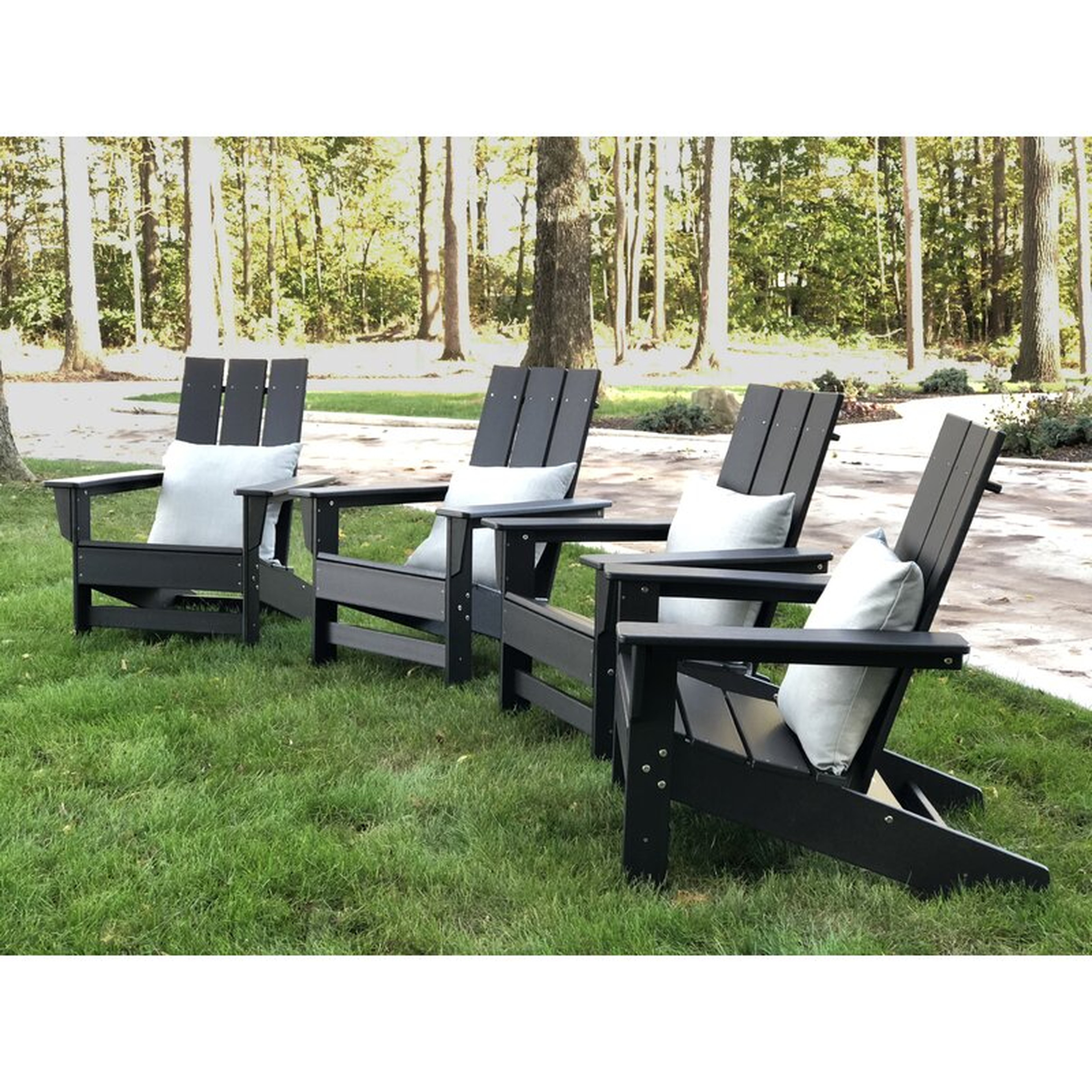Aviana Plastic/Resin Adirondack Chair (Set of 4) - Wayfair